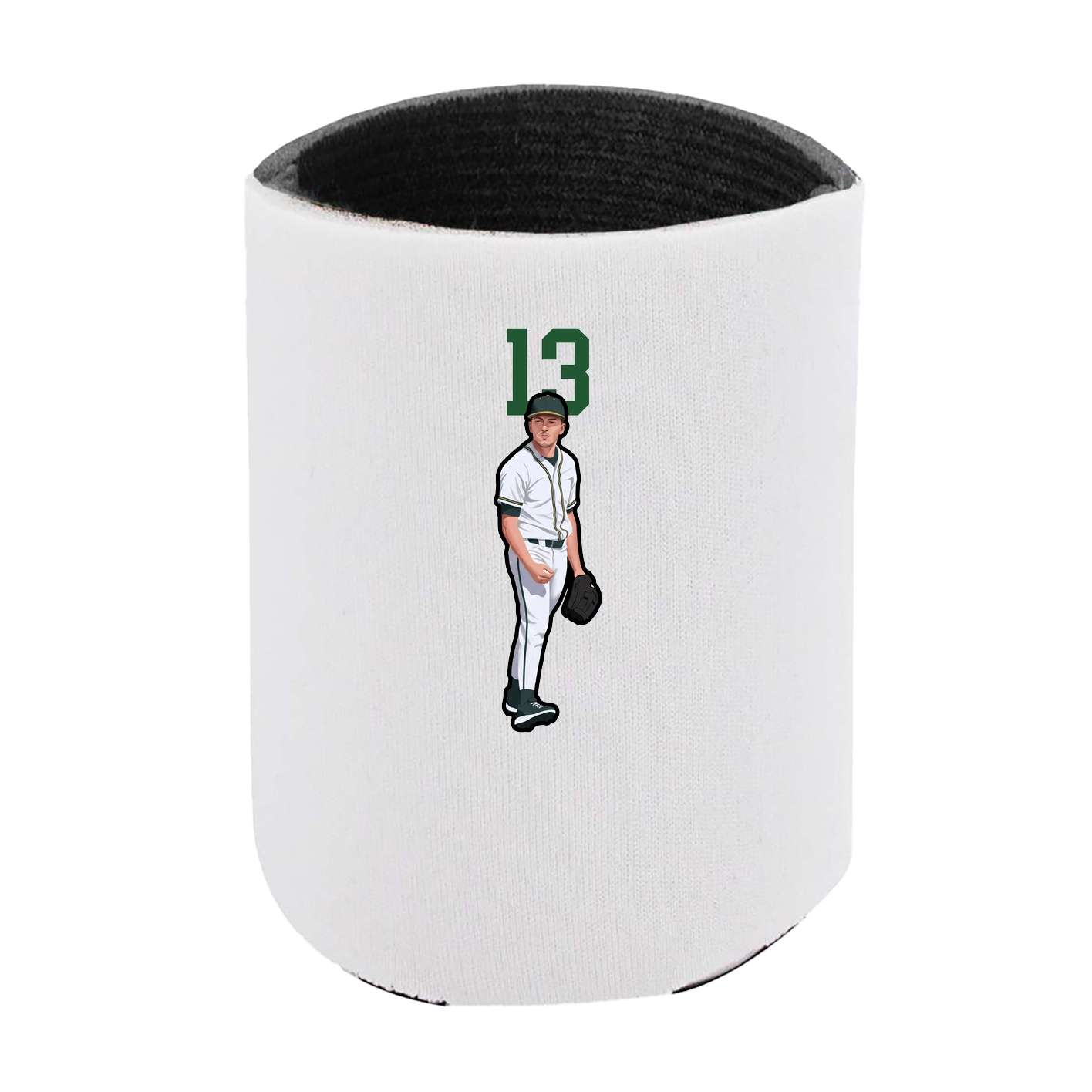 Can Holder — Number Top in White