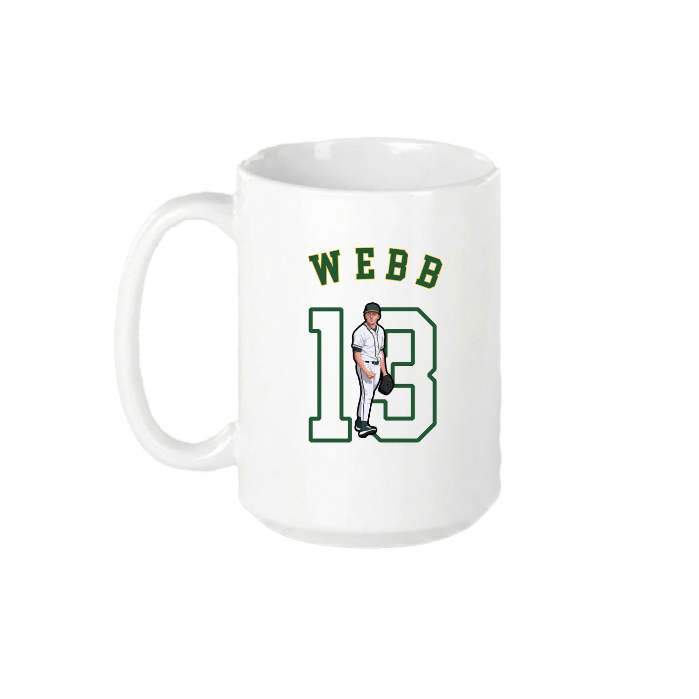 15oz Coffee Mug — Shirsey Arch in White