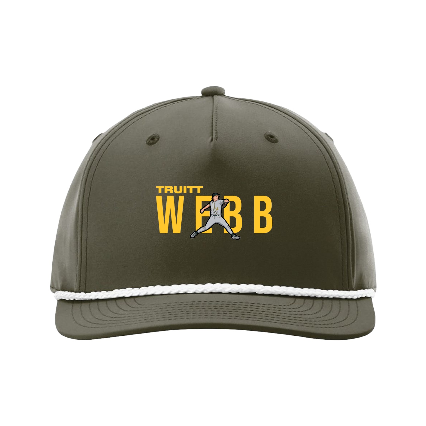 Five-Panel Classic Rope Cap — Player Name in Green