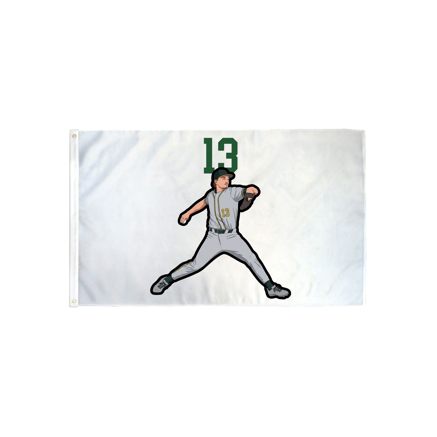 3x5 Flag — Number Top in Classic