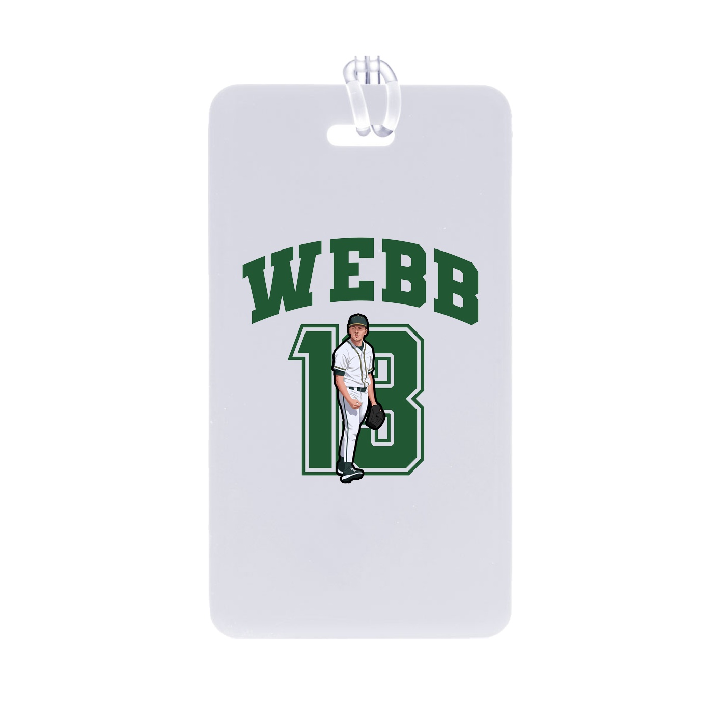 Bag Tag — Number in Classic