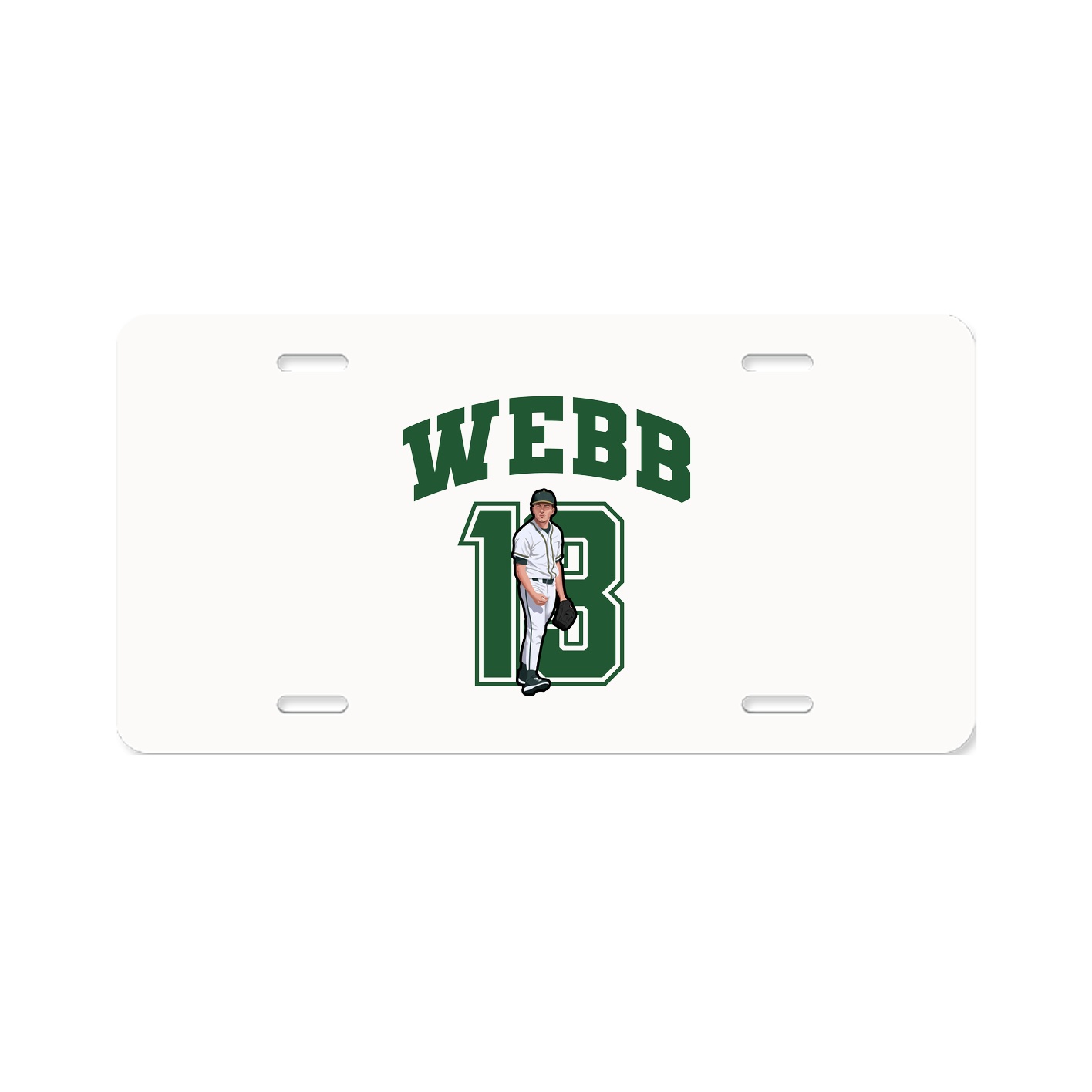 License Plate — Number in Classic