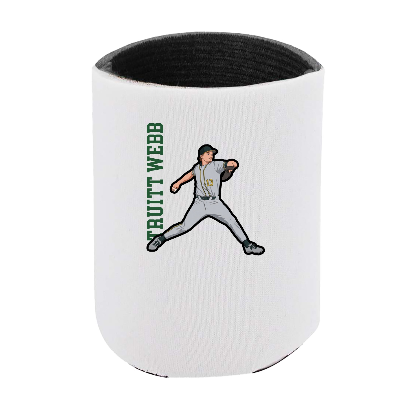 Can Holder — Name Vertical in White