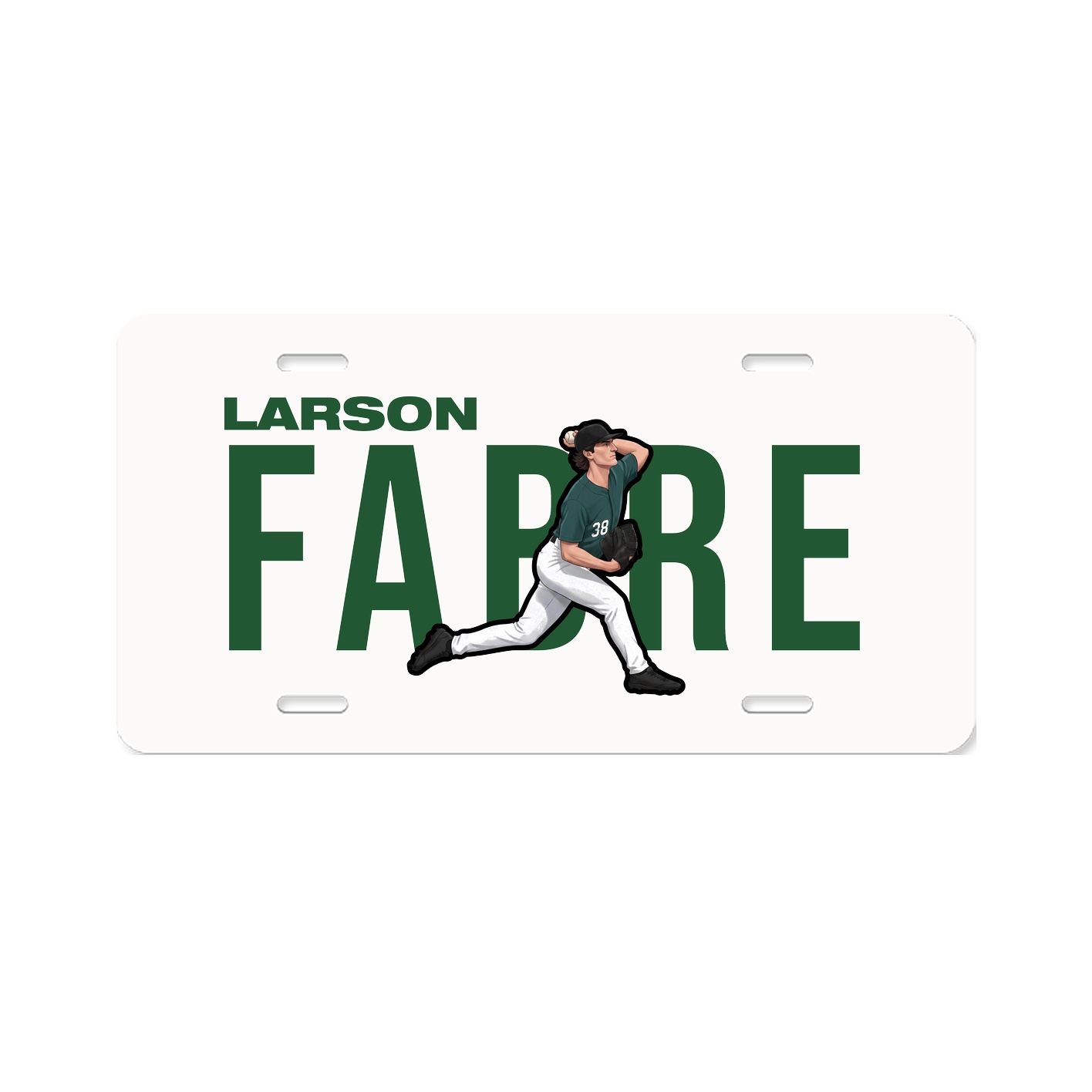License Plate — Player Name in Classic