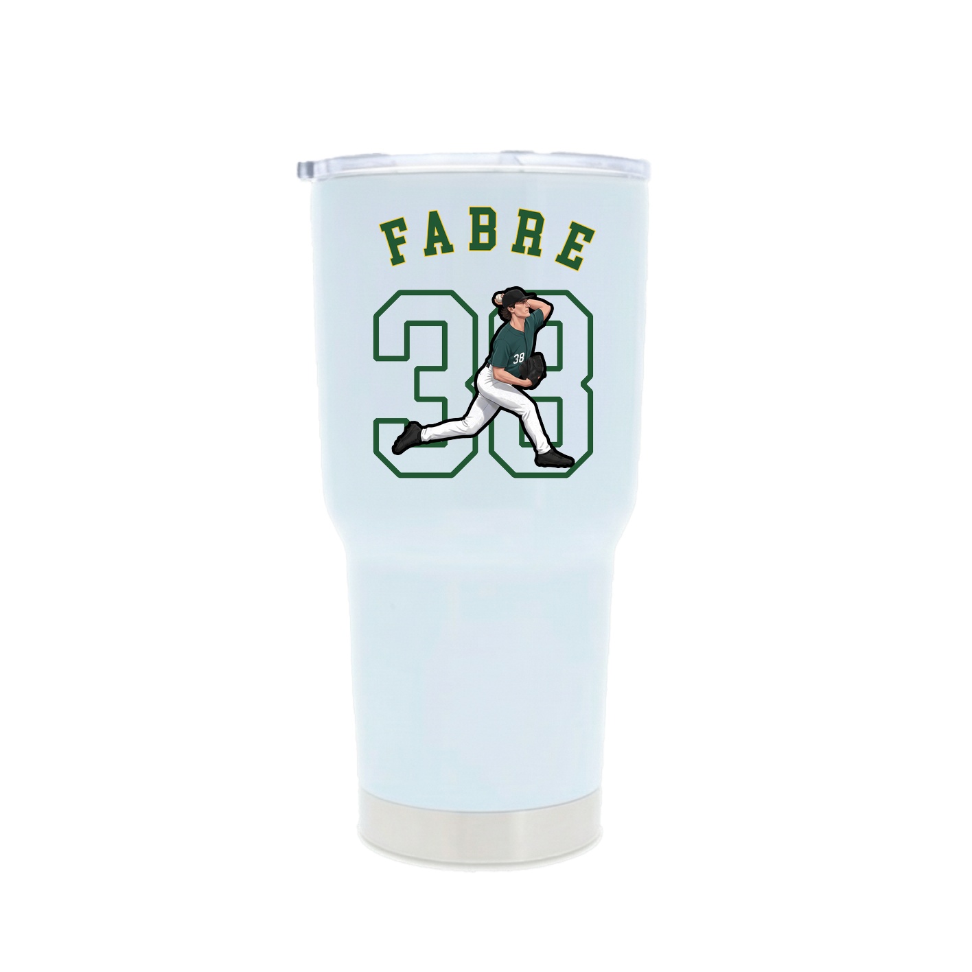 30oz Stainless Steel Tumbler — Shirsey Arch in White