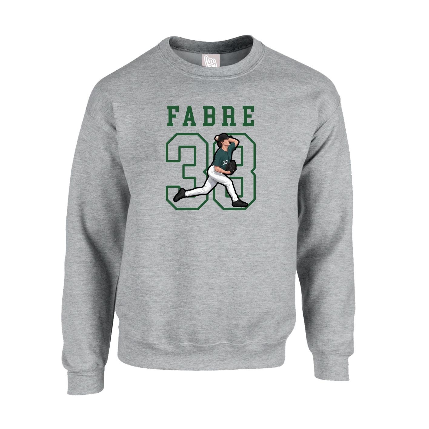 Fleece Crew — Shirsey in Grey