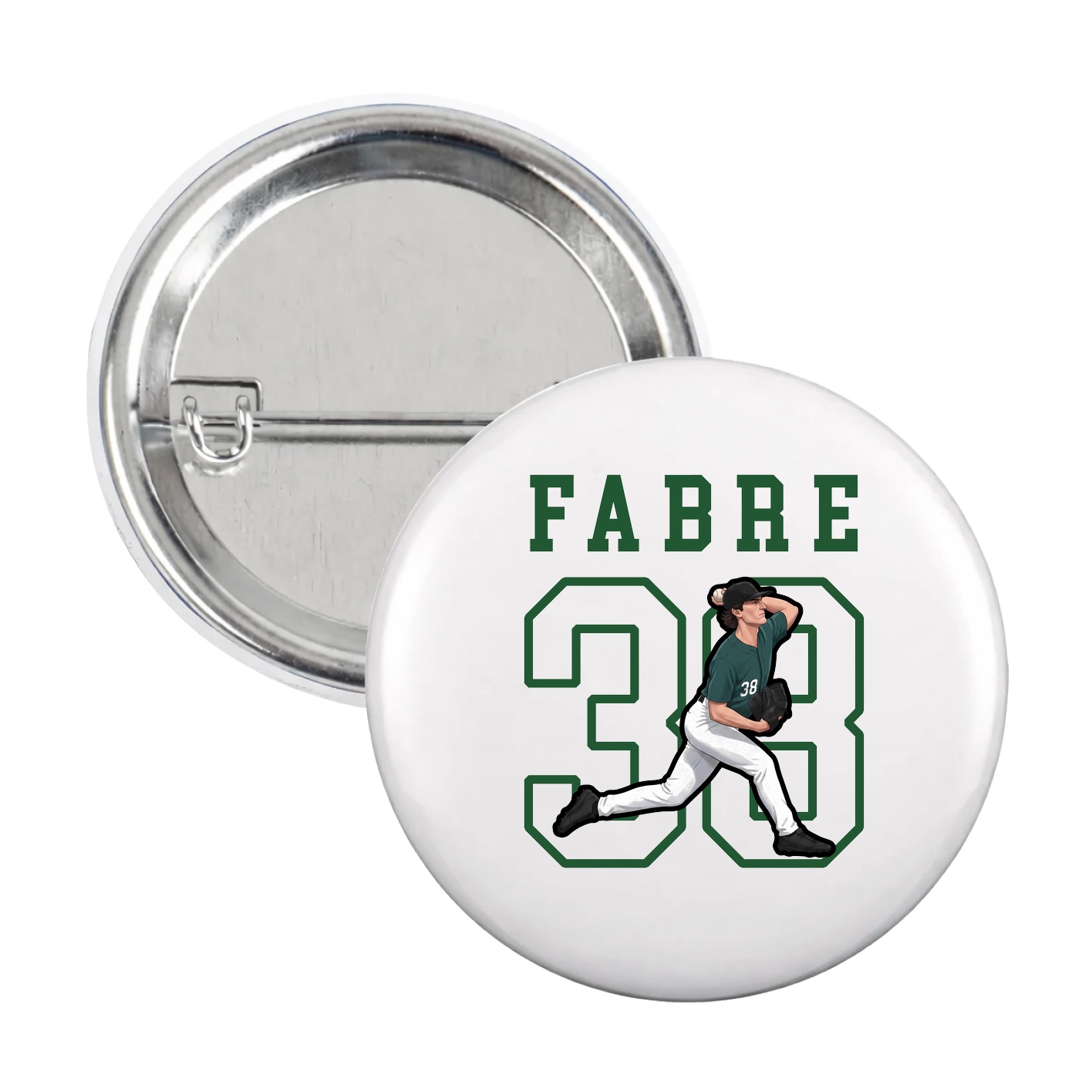 Game Day Button — Shirsey in White