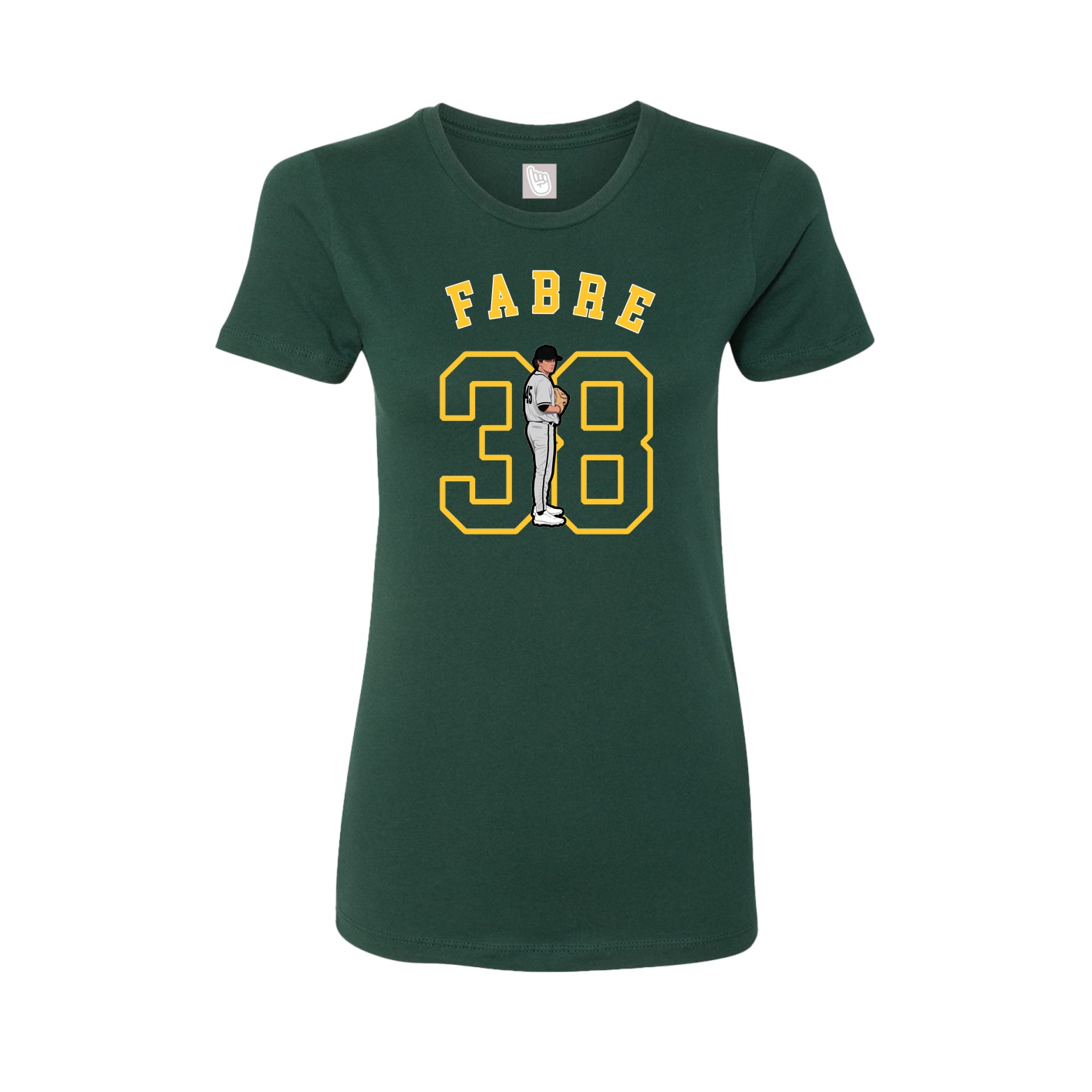 Fitted Women's Tee — Shirsey Arch in Green