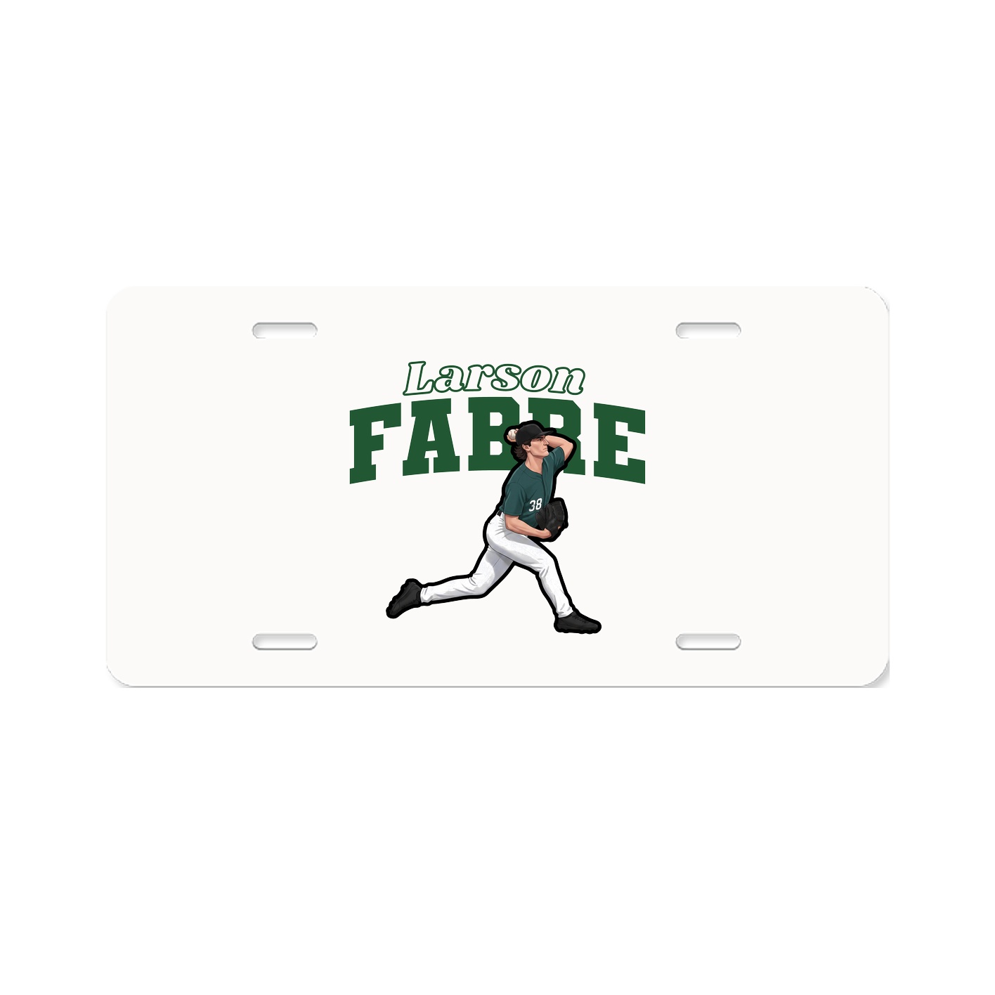 License Plate — Name Arch in Classic