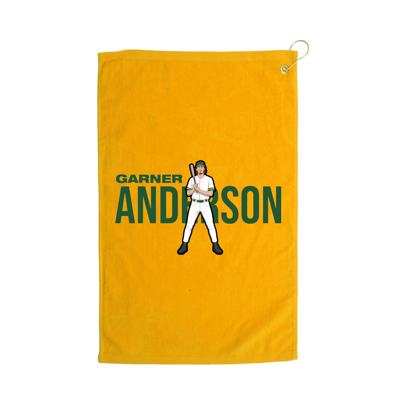 Golf Towel — Player Name in Gold