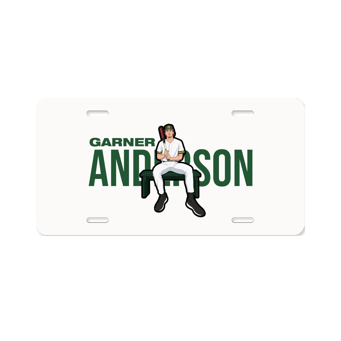 License Plate — Player Name in Classic