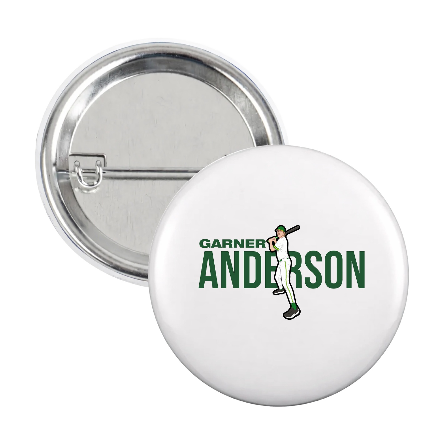 Game Day Button — Player Name in White