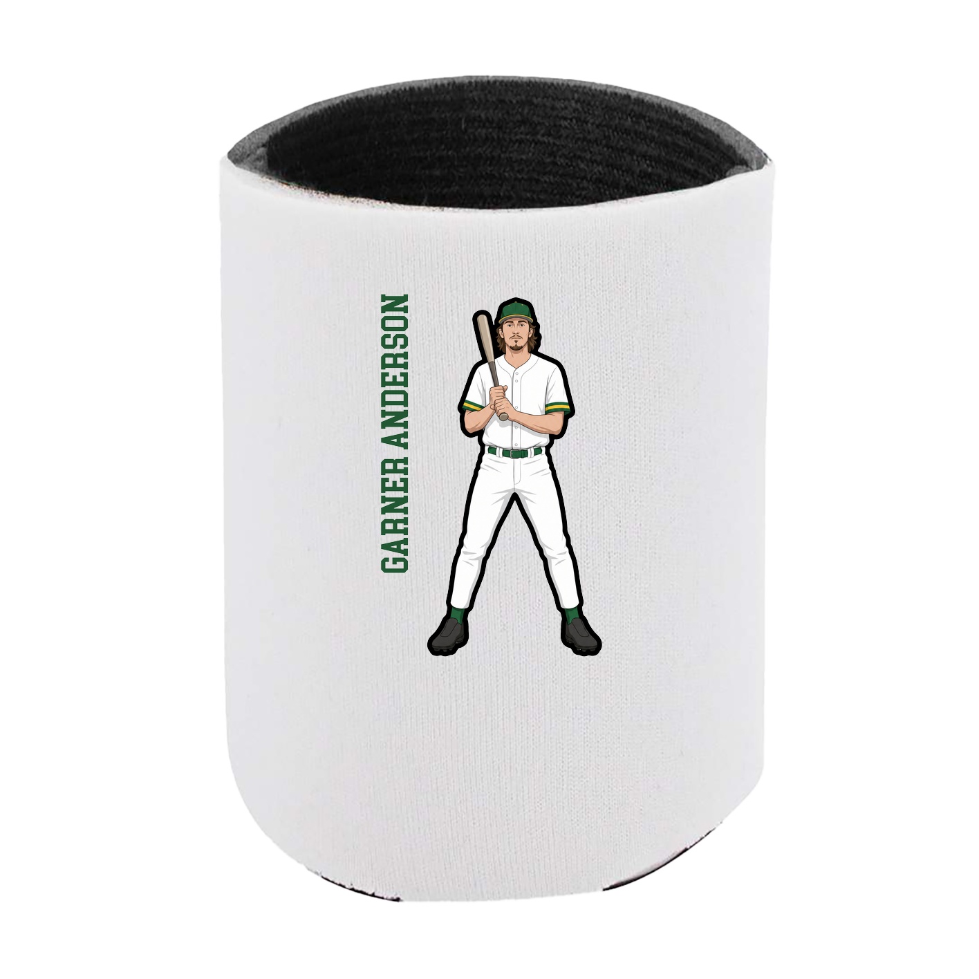 Can Holder — Name Vertical in White
