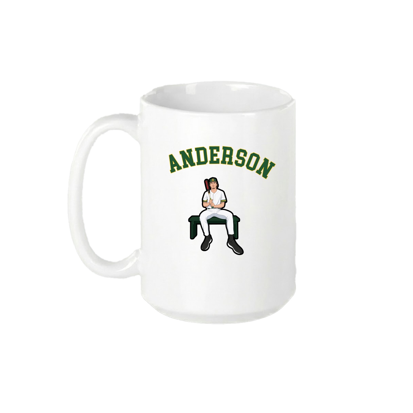 15oz Coffee Mug — Shirsey Arch in White