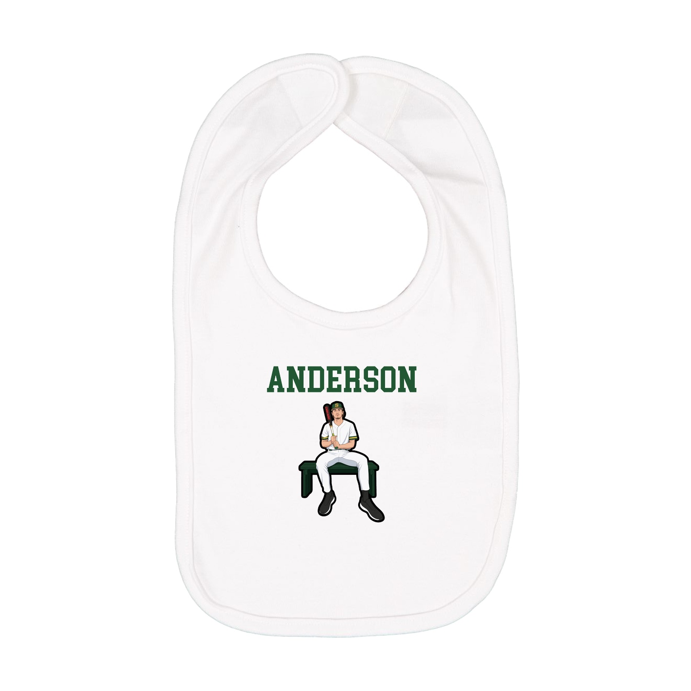 Infant Bib — Shirsey in White