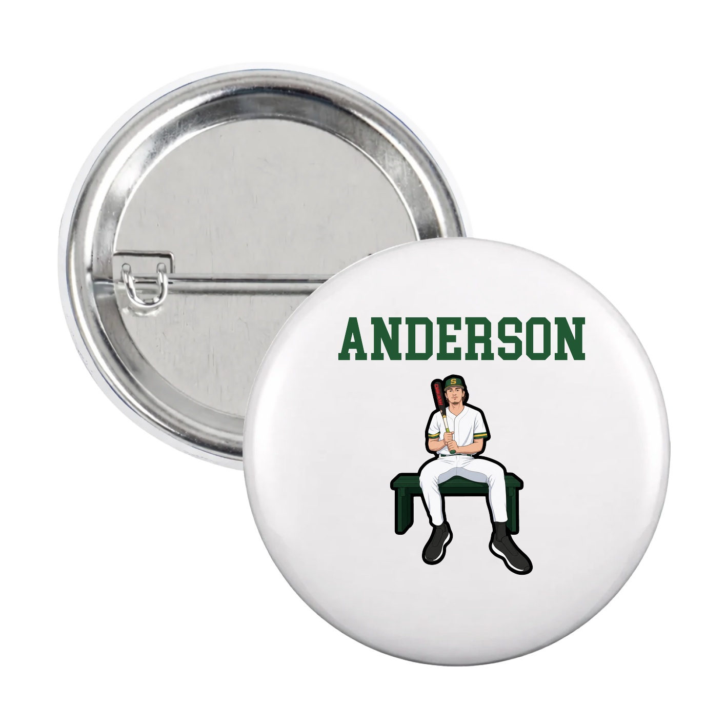 Game Day Button — Shirsey in White