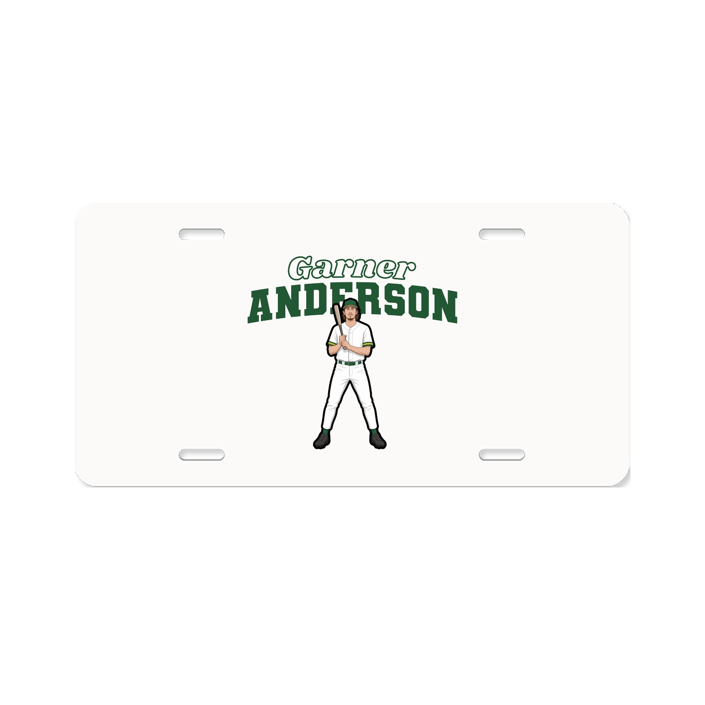 License Plate — Name Arch in Classic
