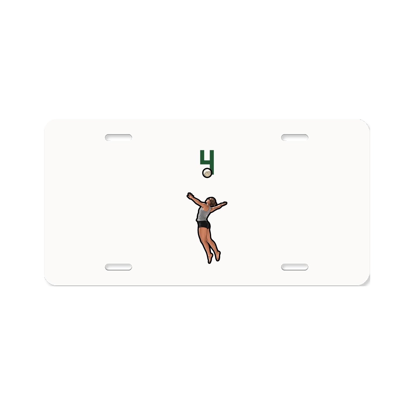 License Plate — Number Top in Classic