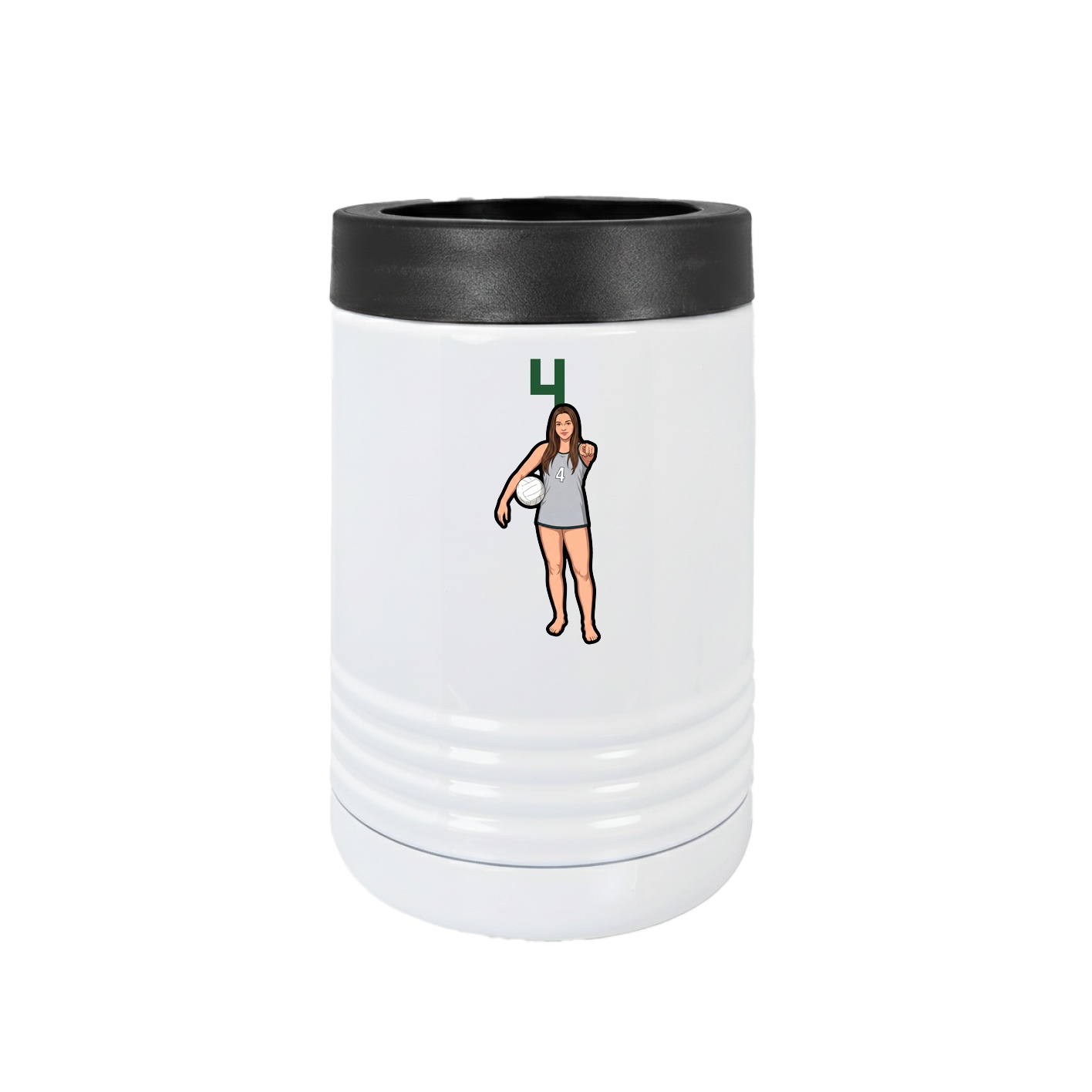 Beverage Holder — Number Top in White