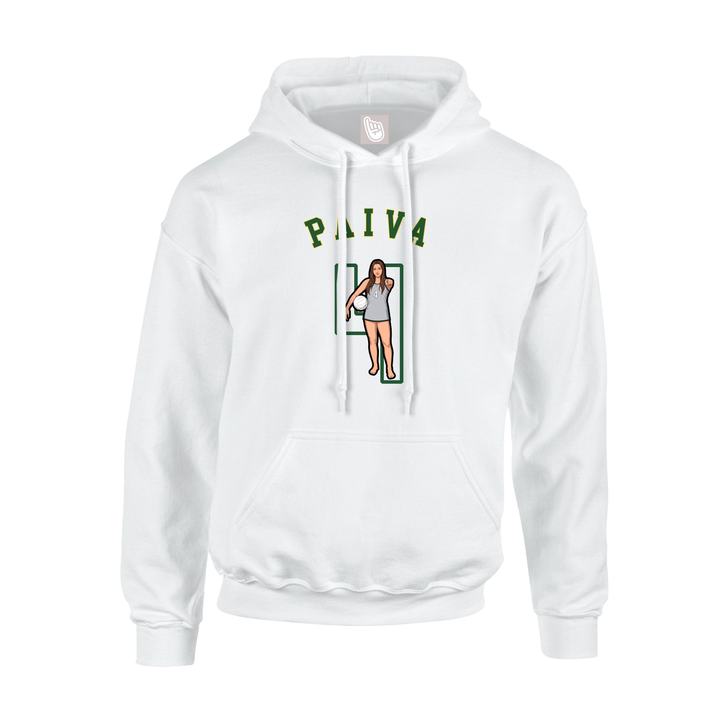 Hoodie — Shirsey Arch in White