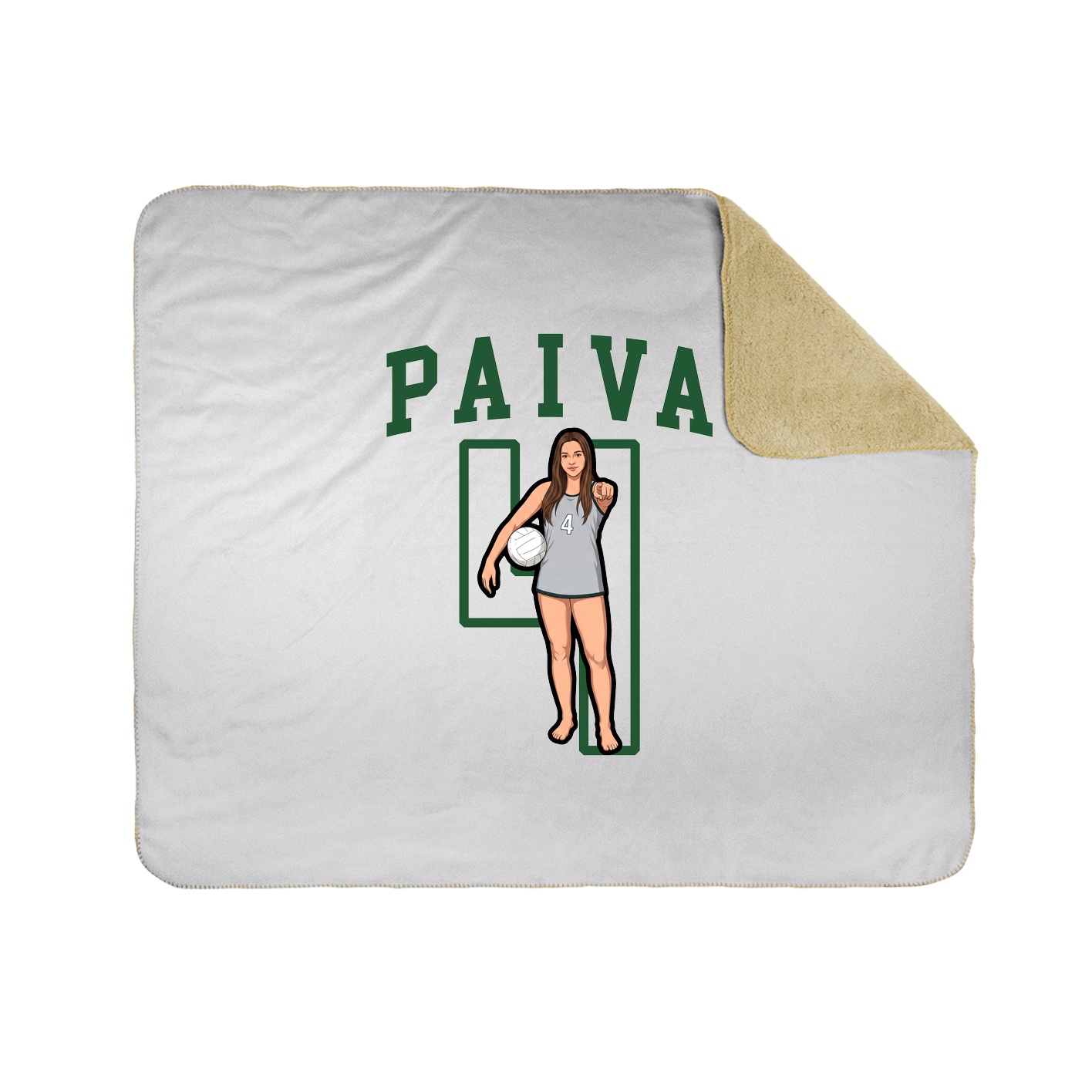 Throw Blanket — Shirsey in White