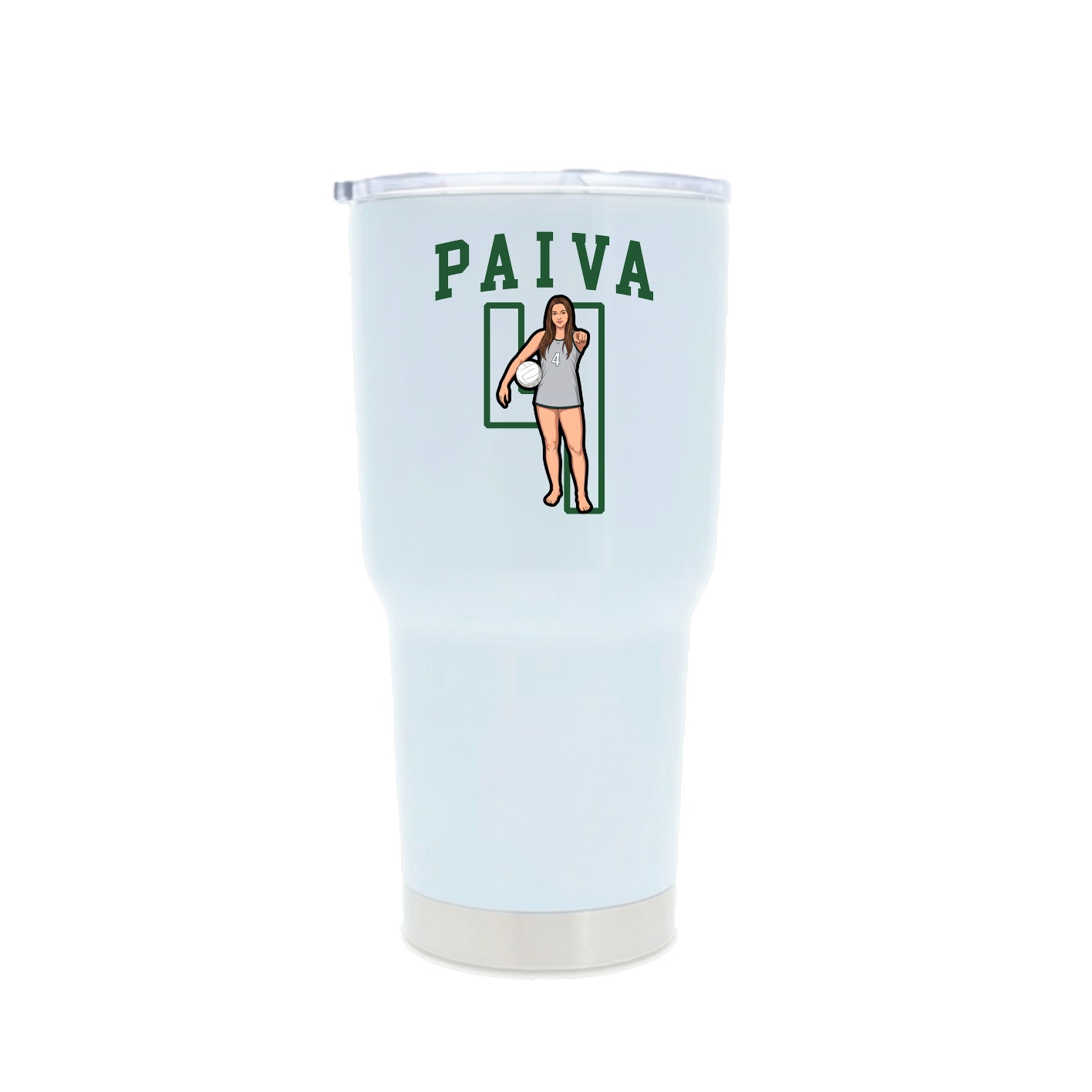 30oz Stainless Steel Tumbler — Shirsey in White