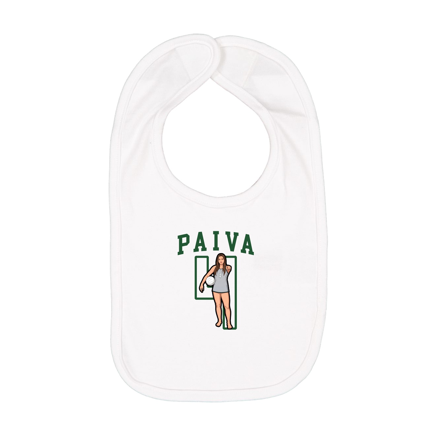 Infant Bib — Shirsey in White