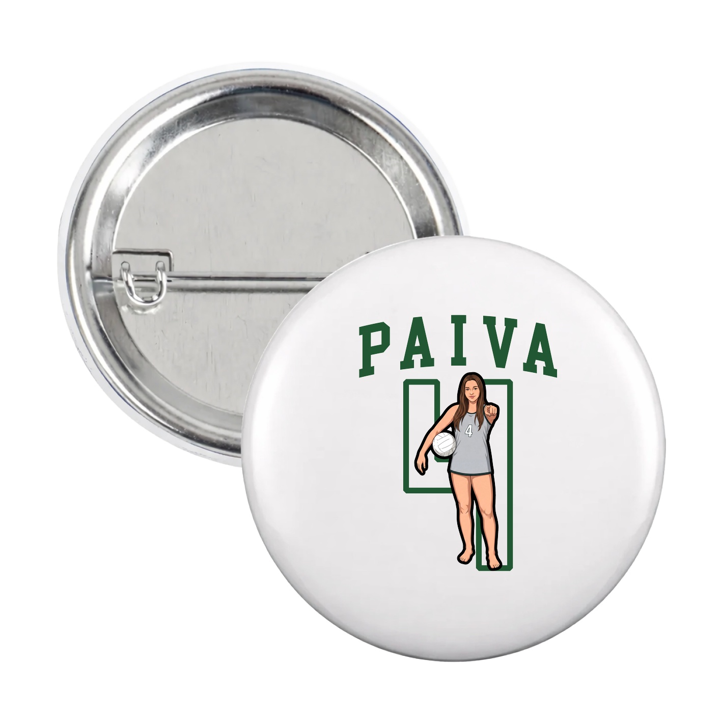 Game Day Button — Shirsey in White