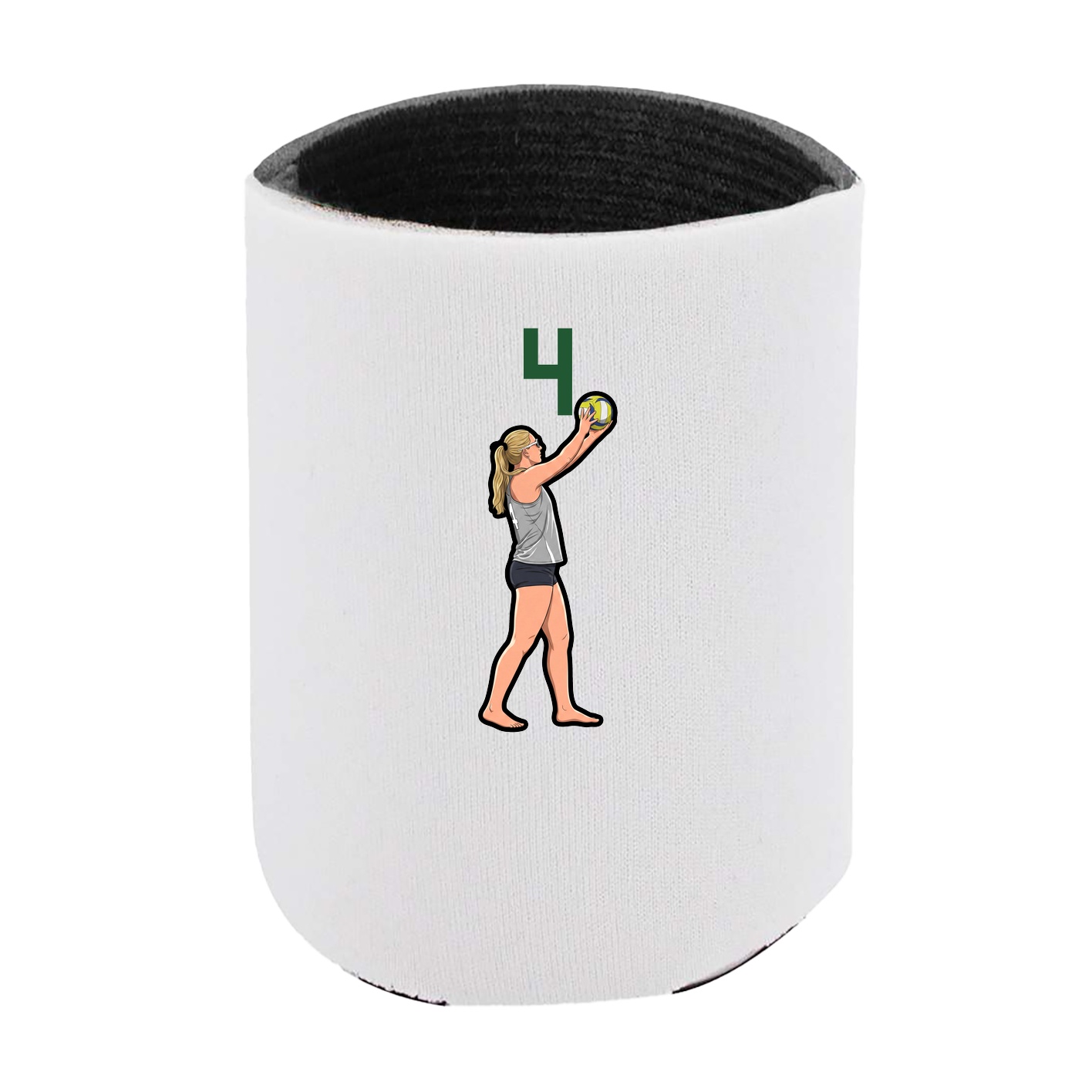 Can Holder — Number Top in White