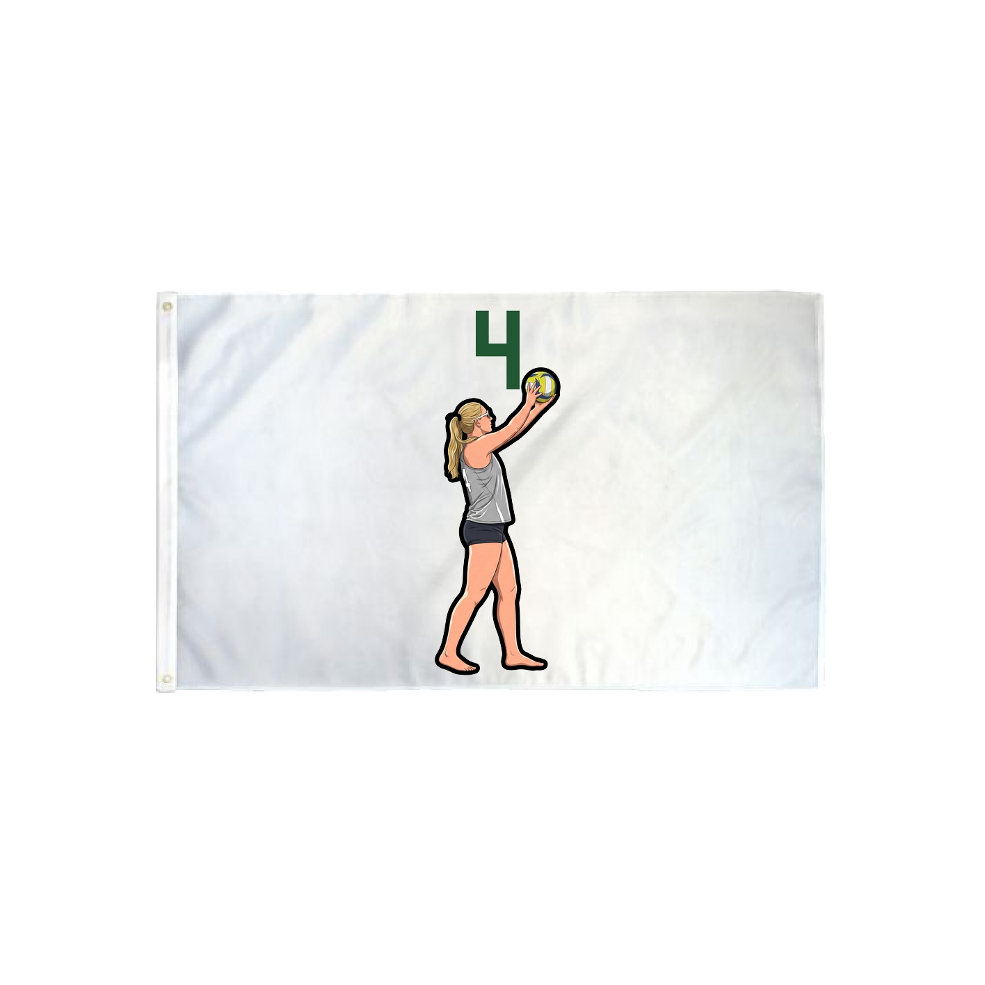 3x5 Flag — Number Top in Classic