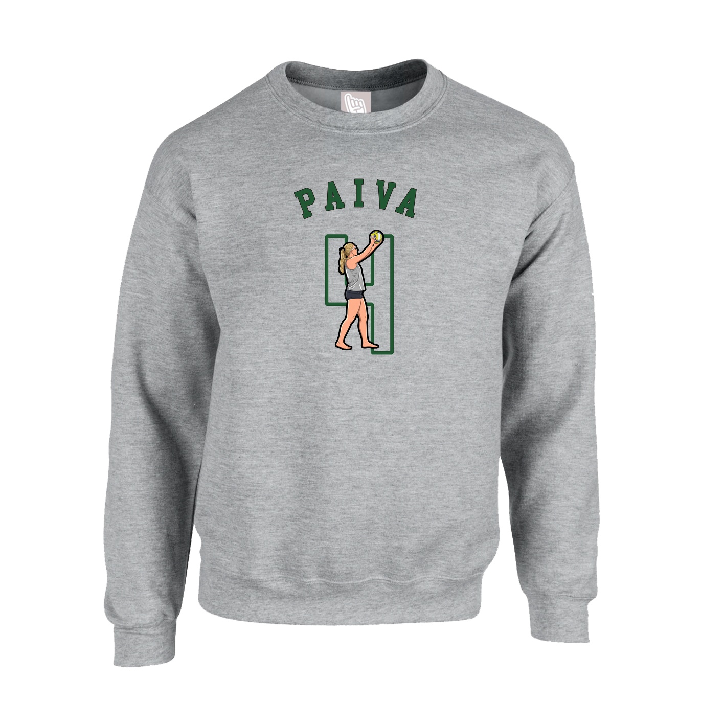 Fleece Crew — Shirsey Arch in Grey