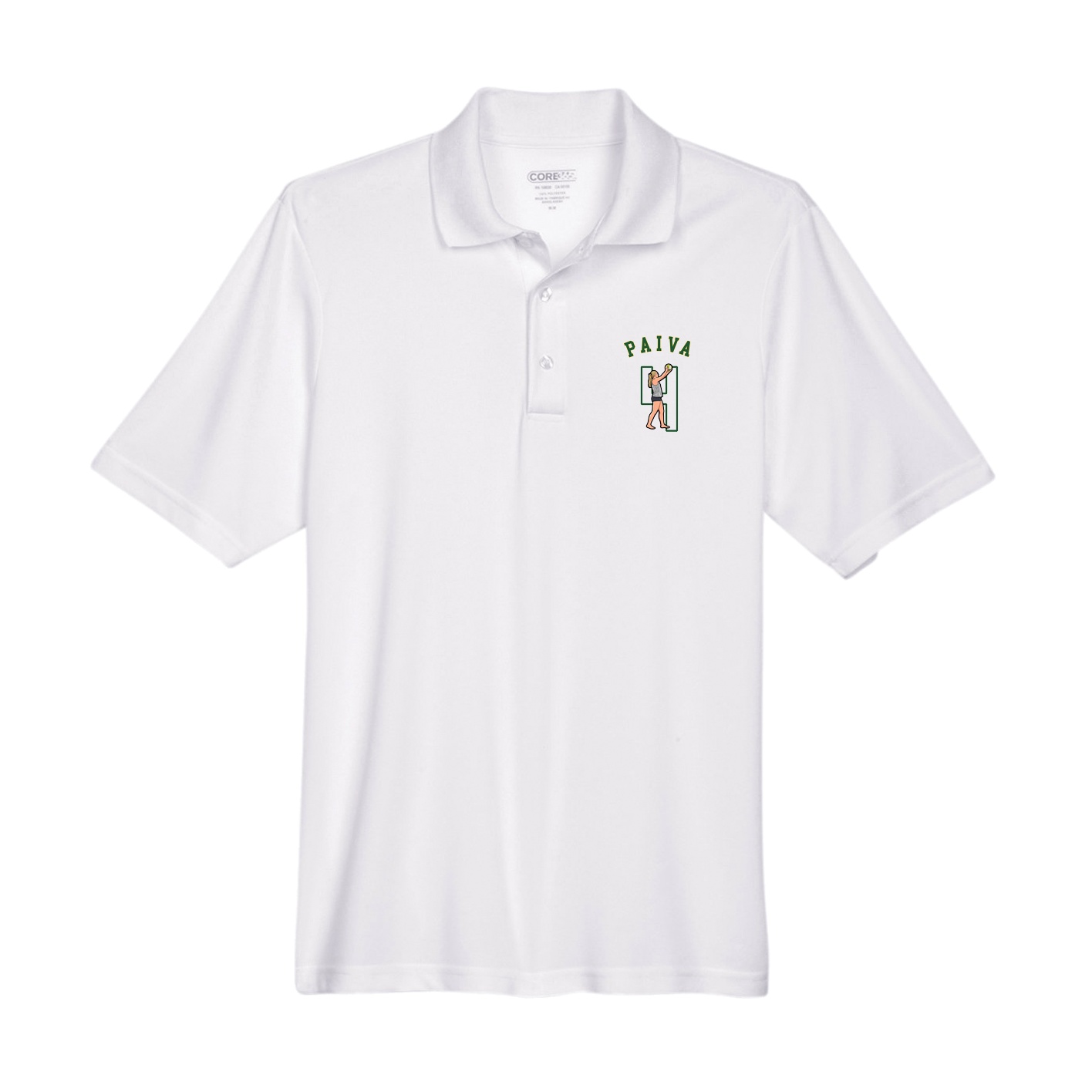 Performance Polo — Shirsey Arch in White