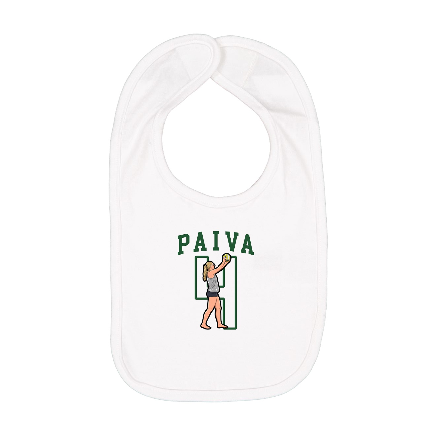 Infant Bib — Shirsey in White