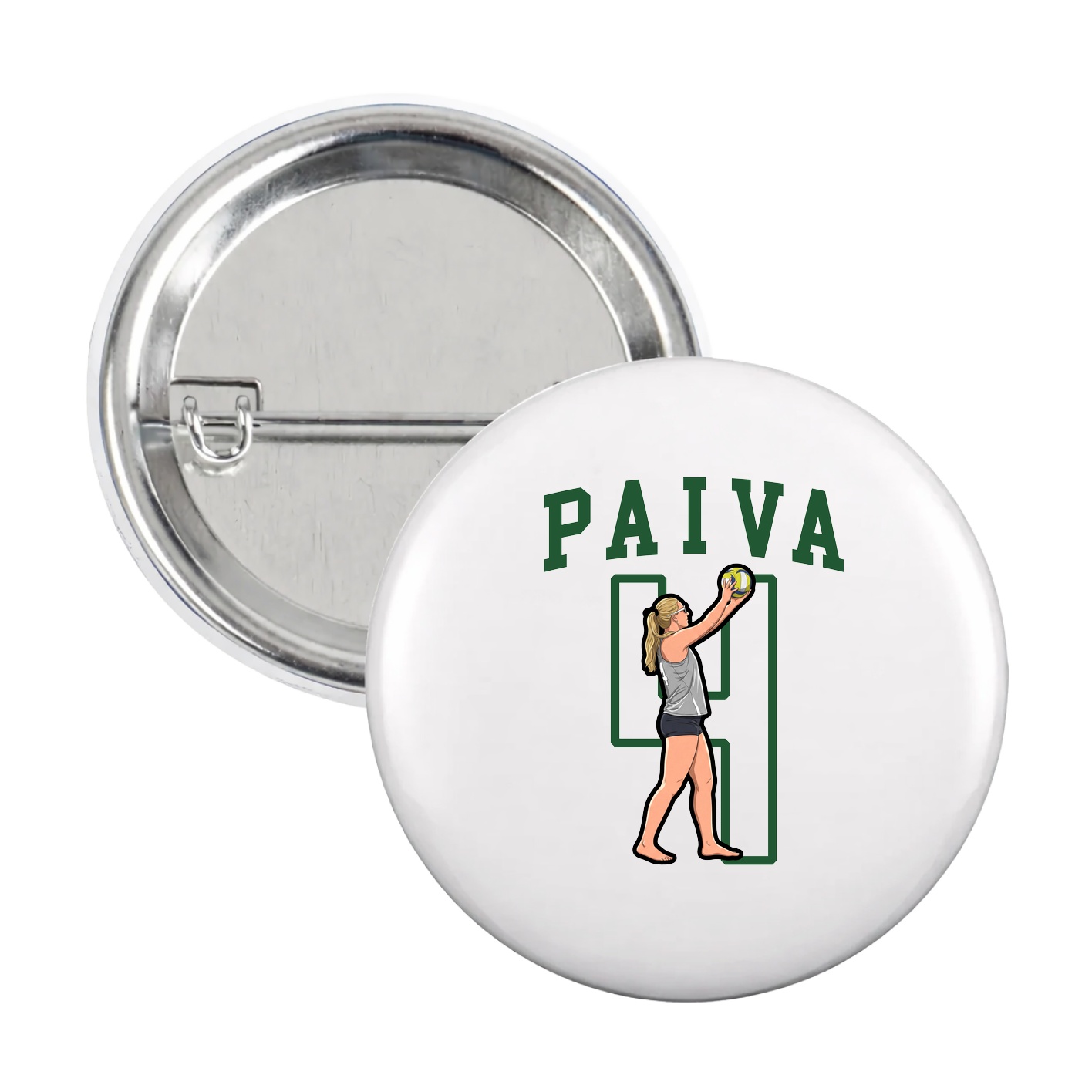 Game Day Button — Shirsey in White