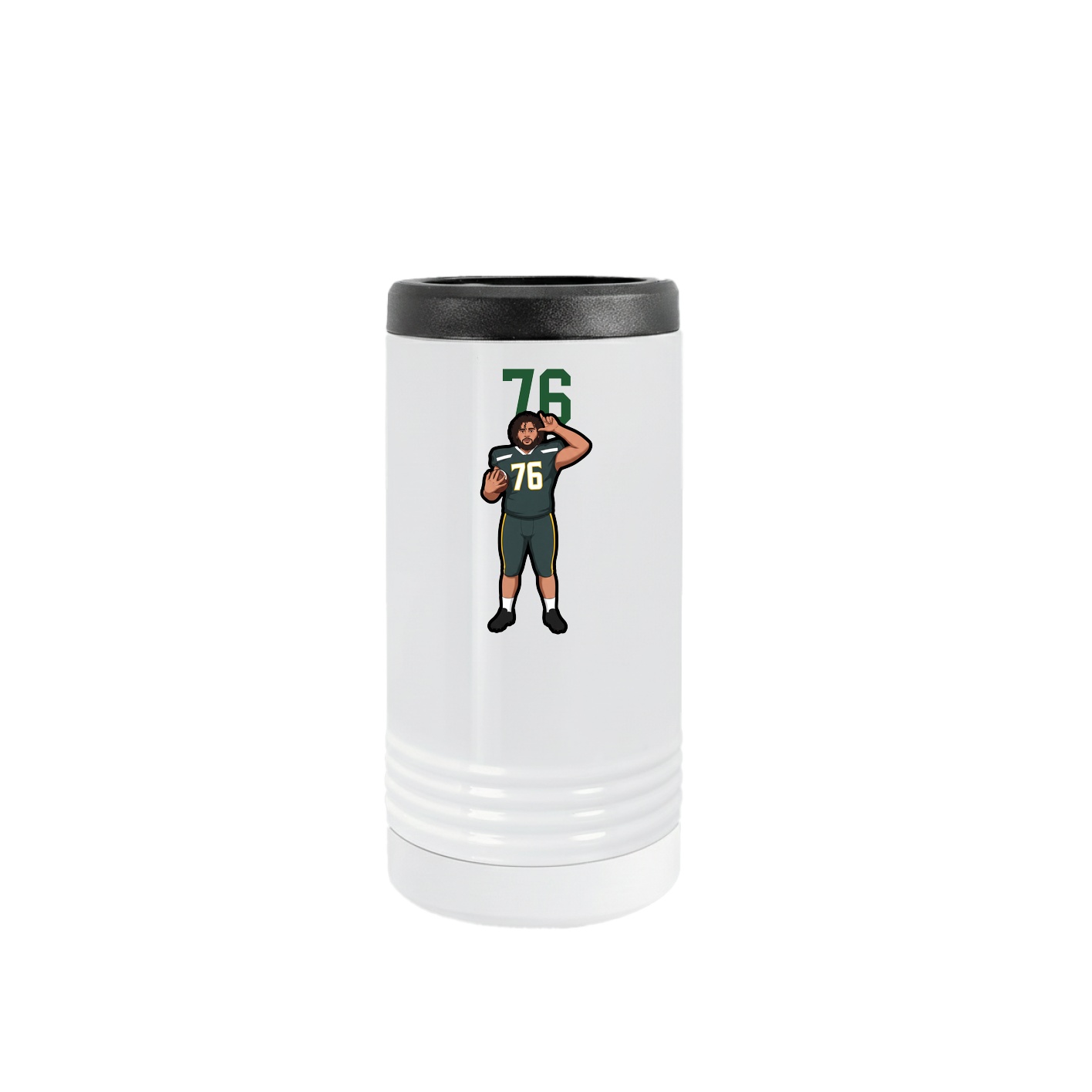 Slim Beverage Holder — Number Top in White