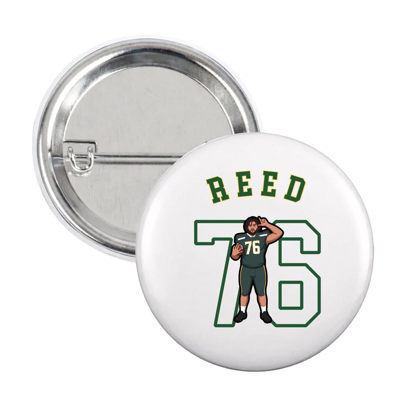 Game Day Button — Shirsey Arch in White
