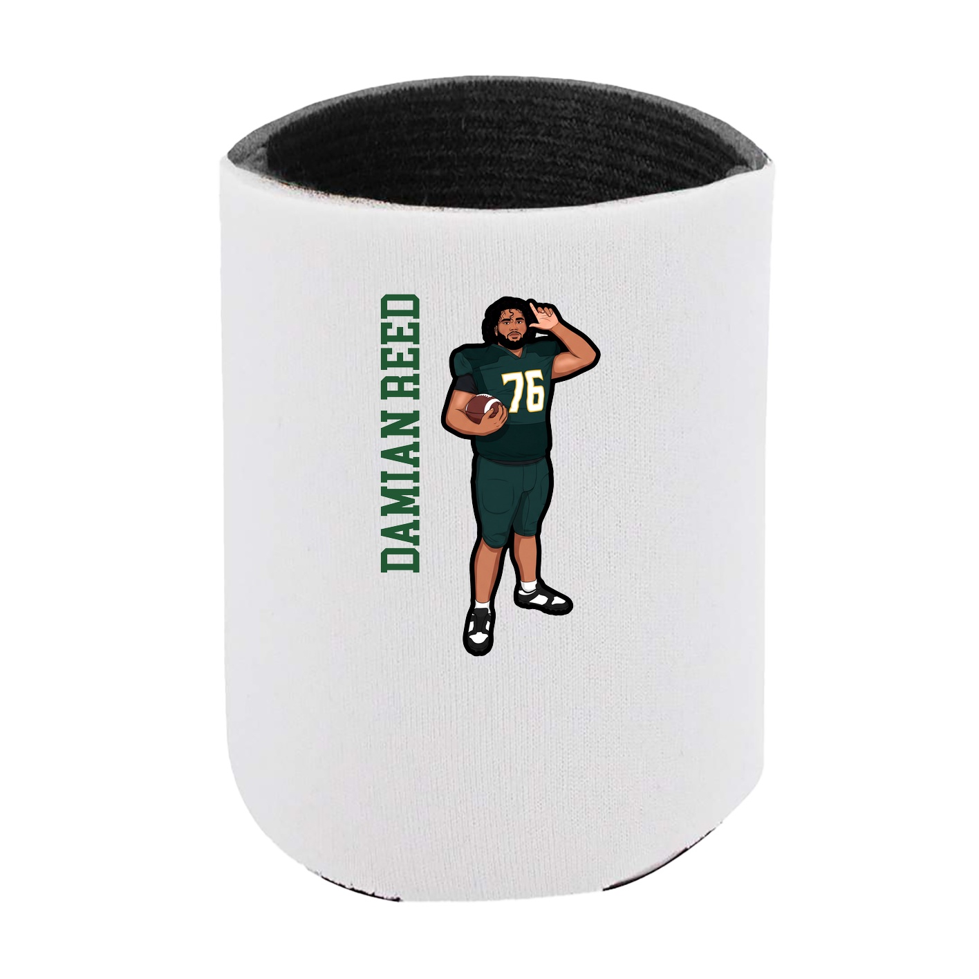 Can Holder — Name Vertical in White