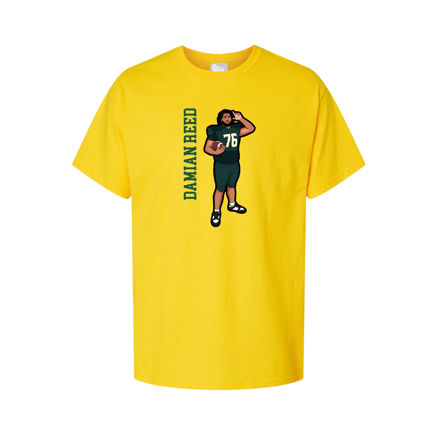 Tee — Name Vertical in Gold