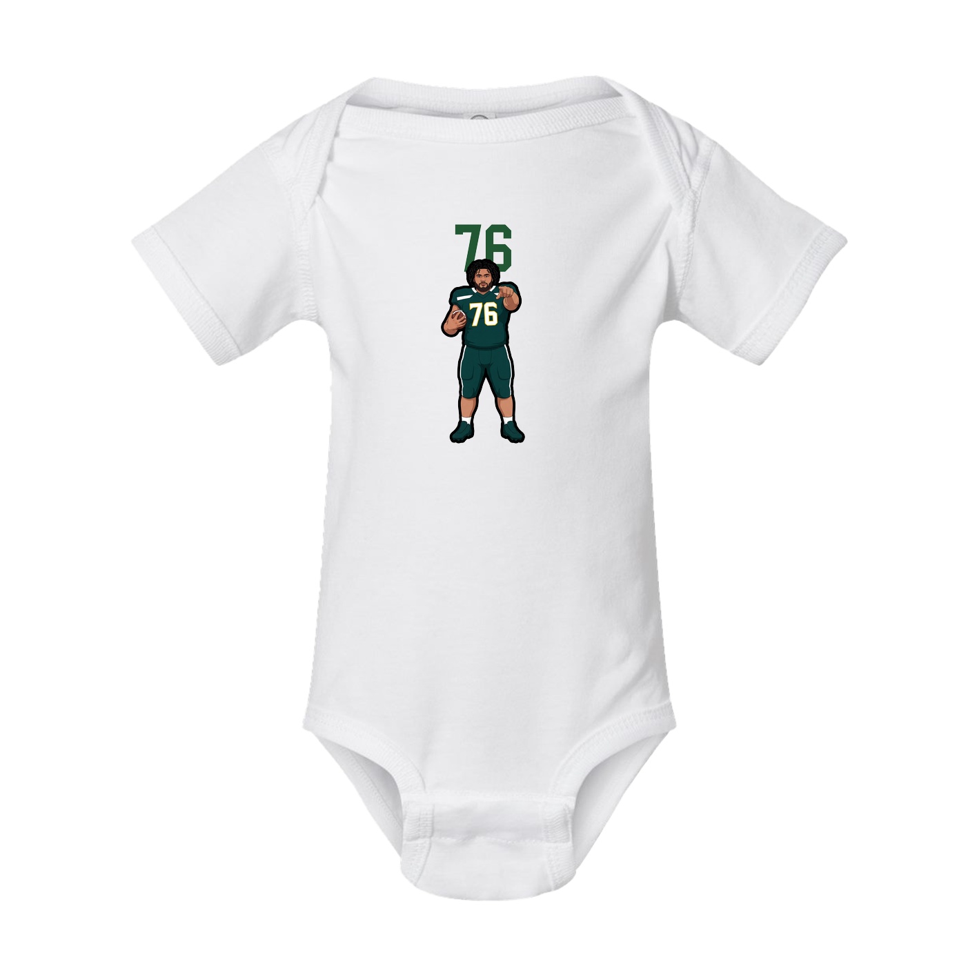 Baby Onesie — Number Top in White