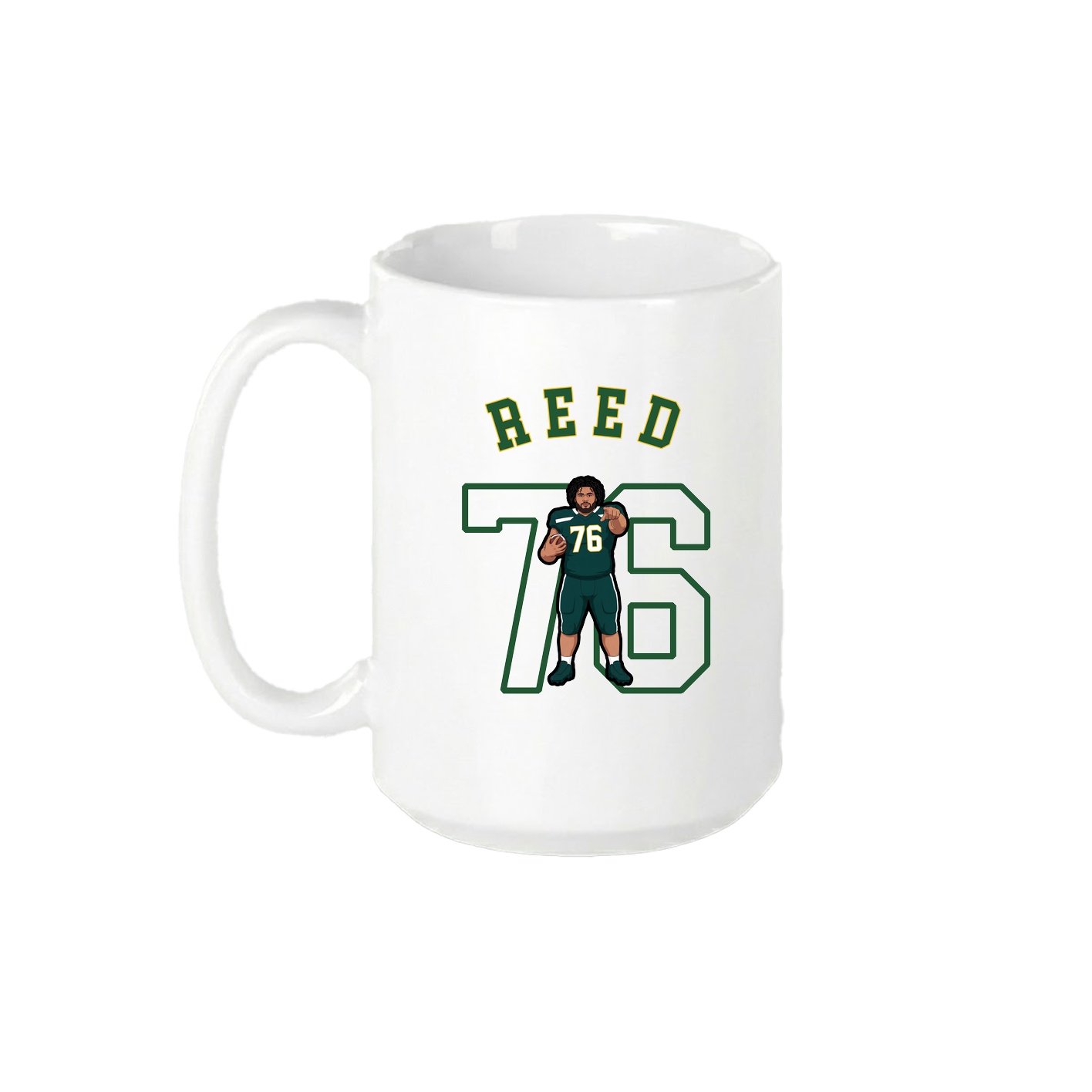 15oz Coffee Mug — Shirsey Arch in White
