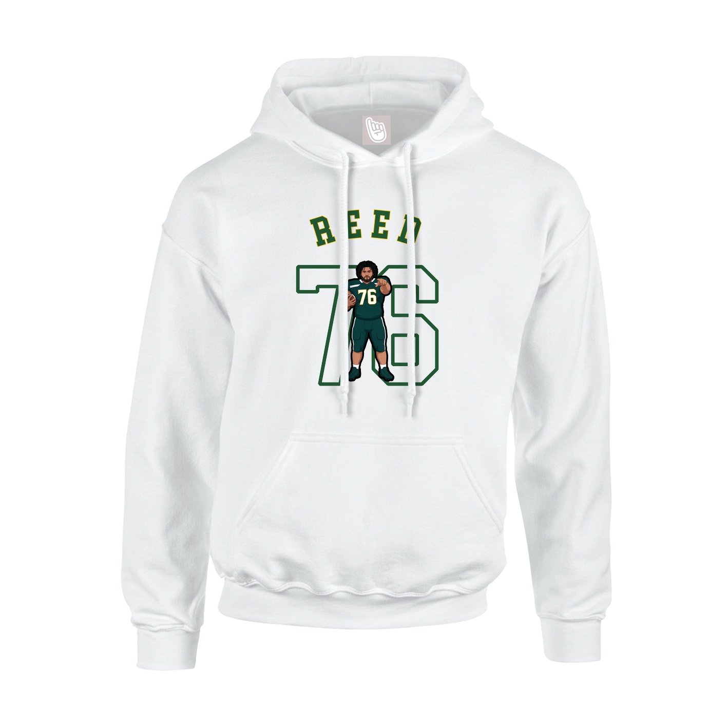 Youth Hoodie — Shirsey Arch in White