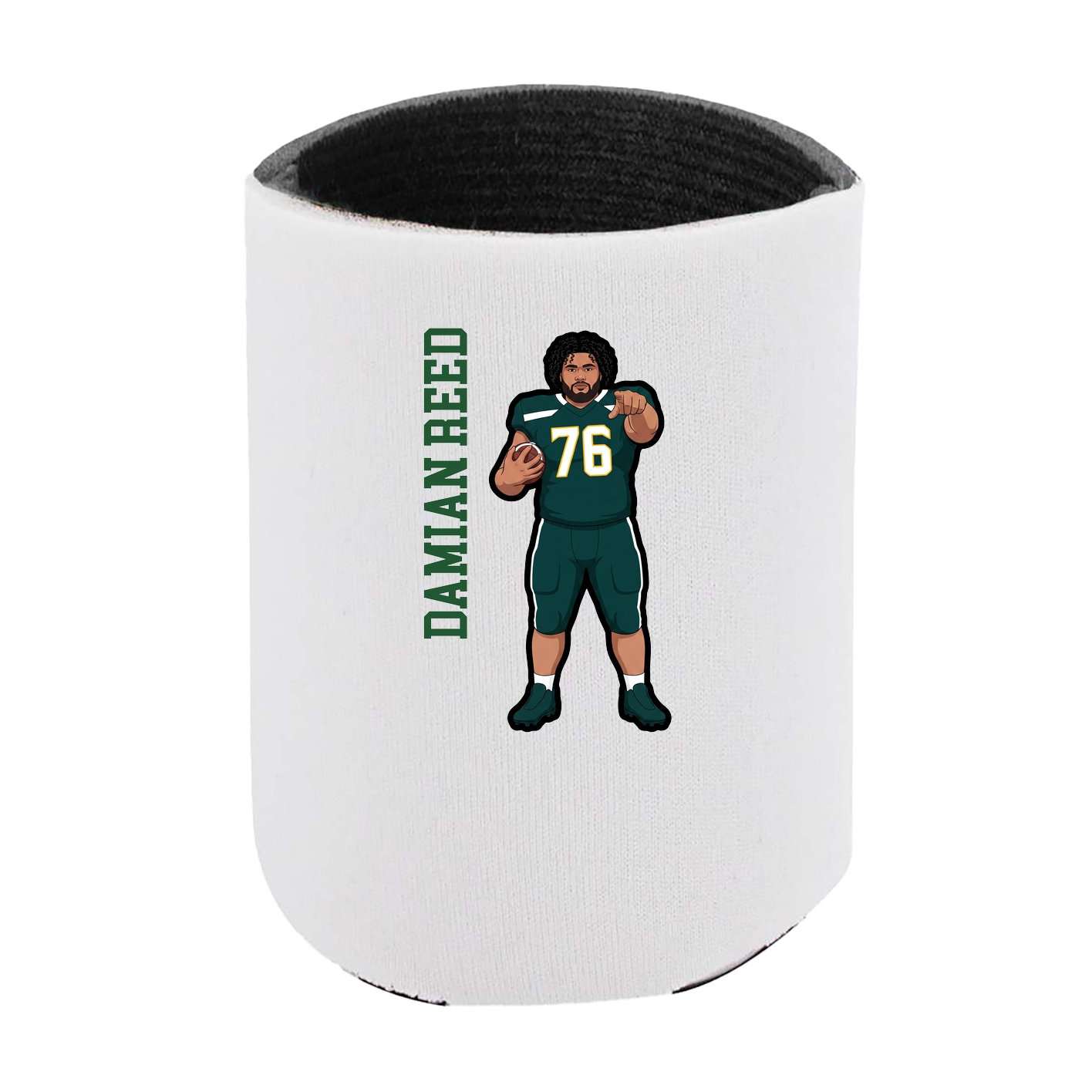 Can Holder — Name Vertical in White
