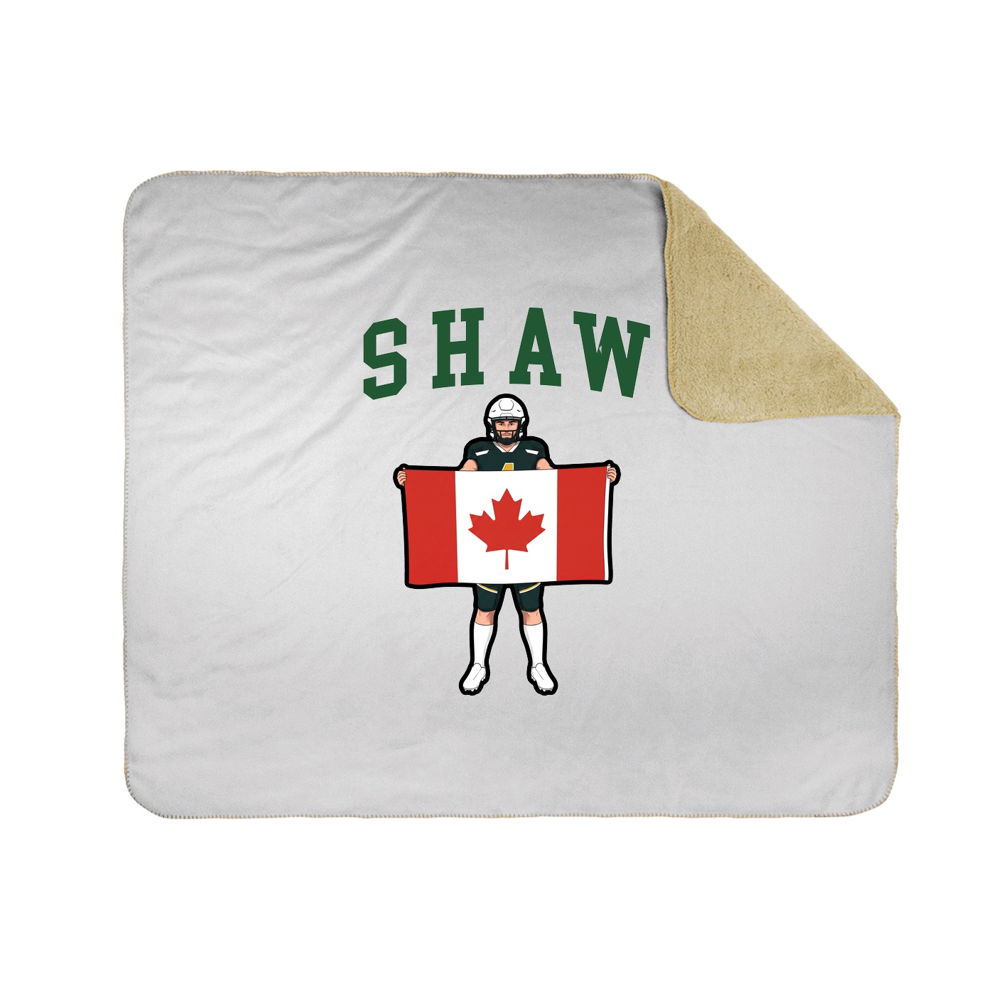 Throw Blanket — Shirsey in White