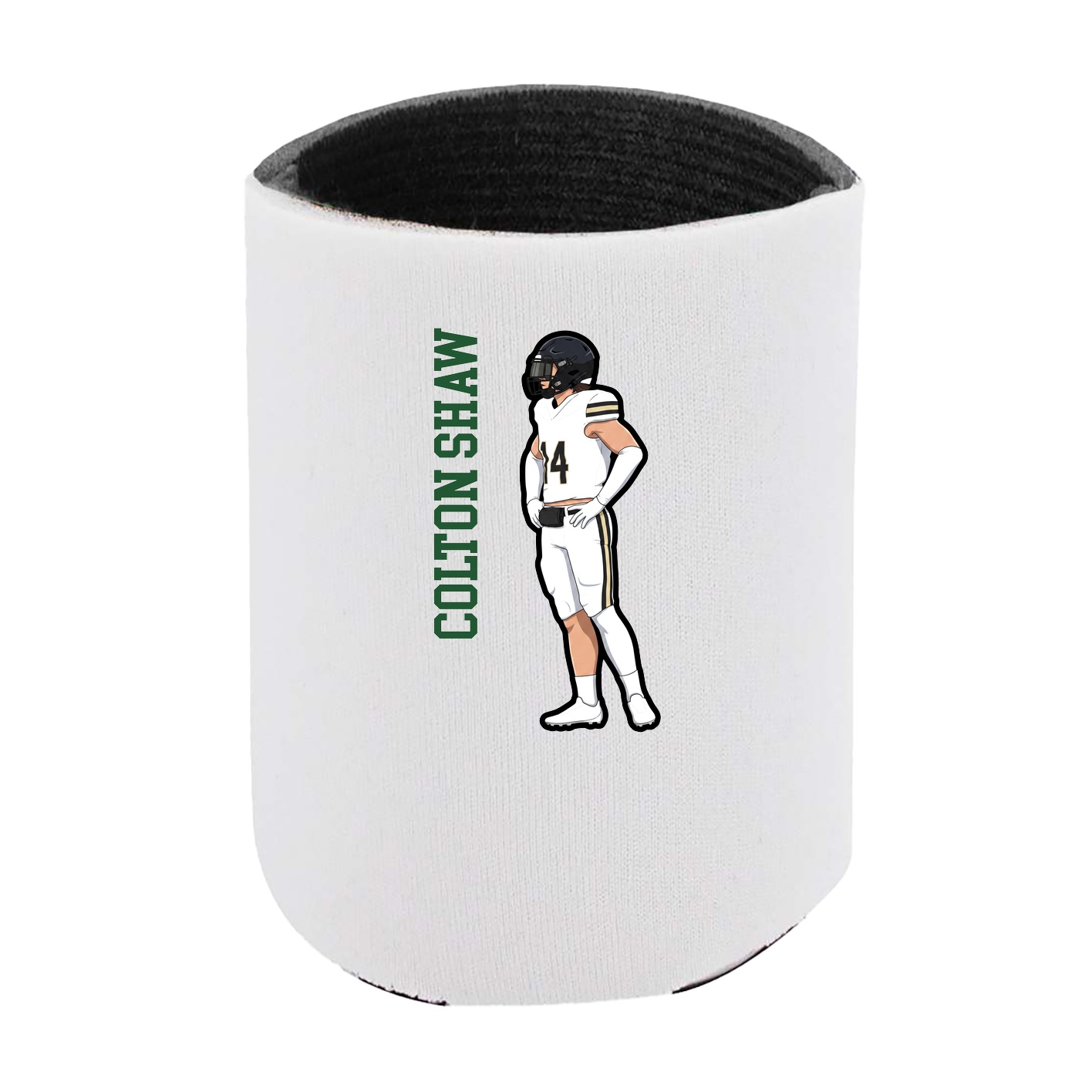 Can Holder — Name Vertical in White
