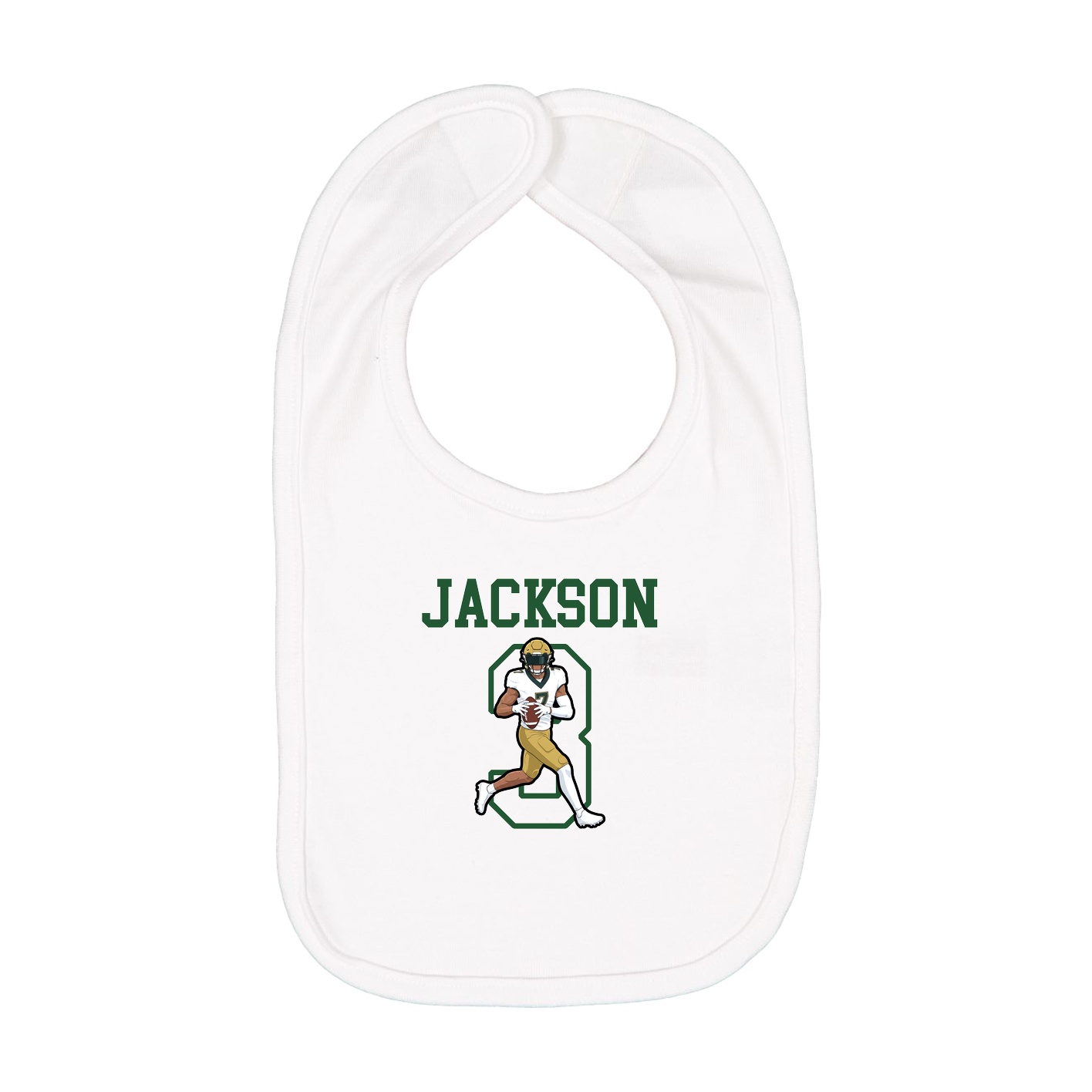 Infant Bib — Shirsey in White