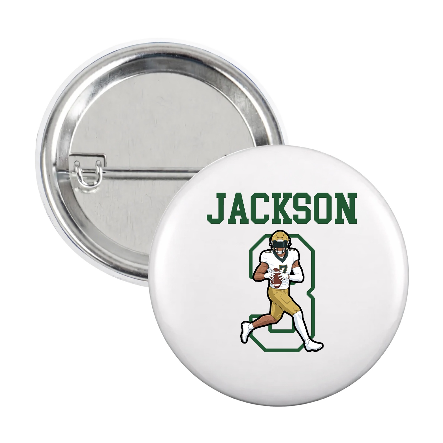 Game Day Button — Shirsey in White