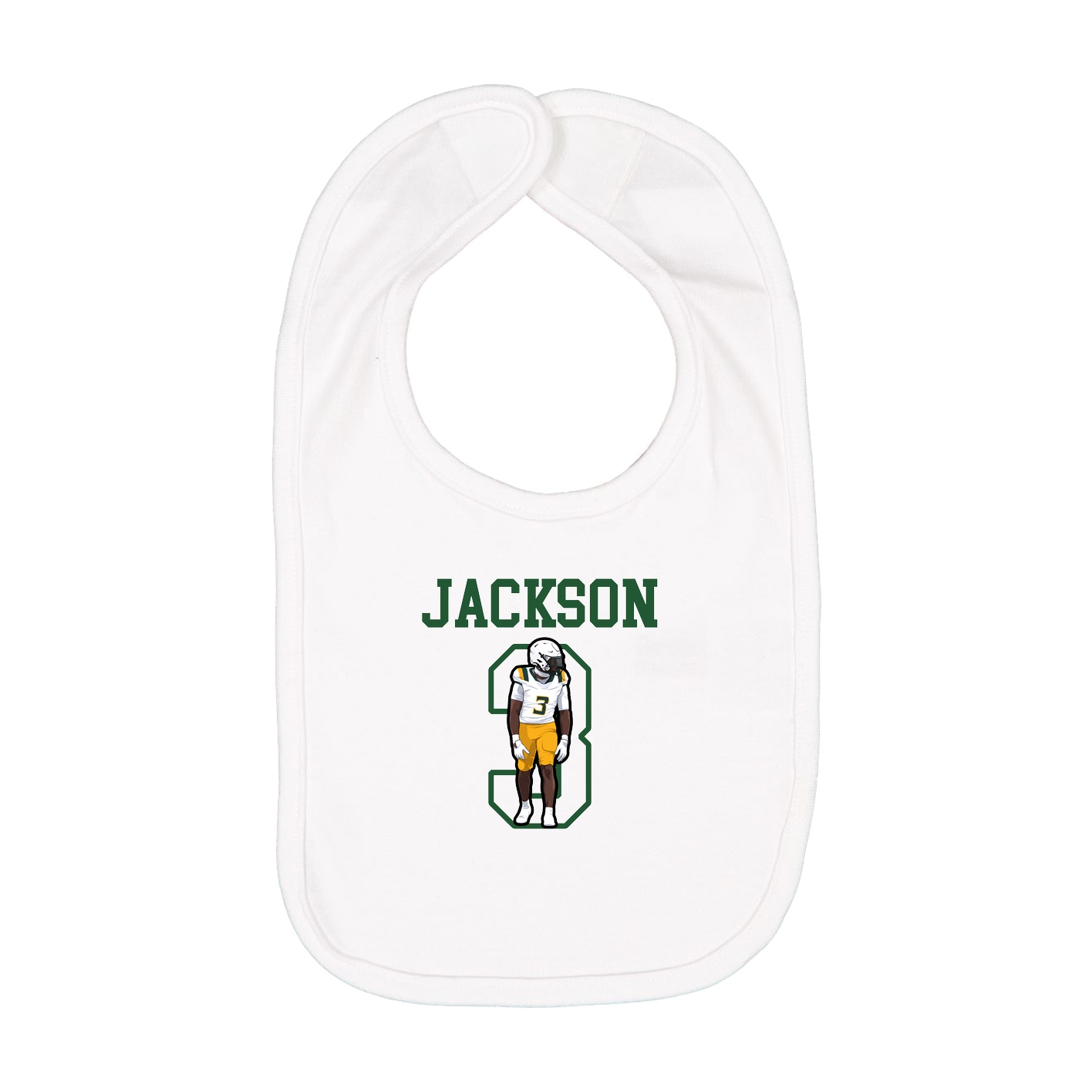 Infant Bib — Shirsey in White