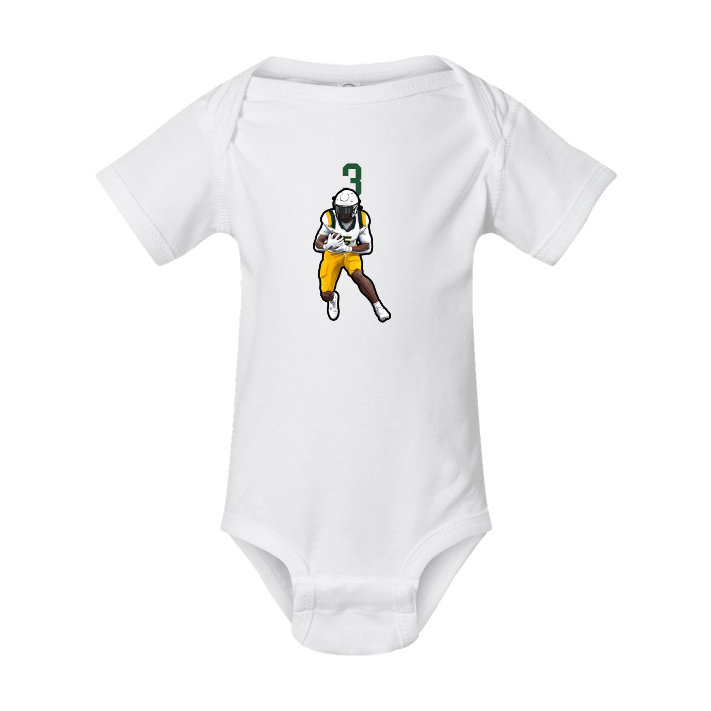 Baby Onesie — Number Top in White