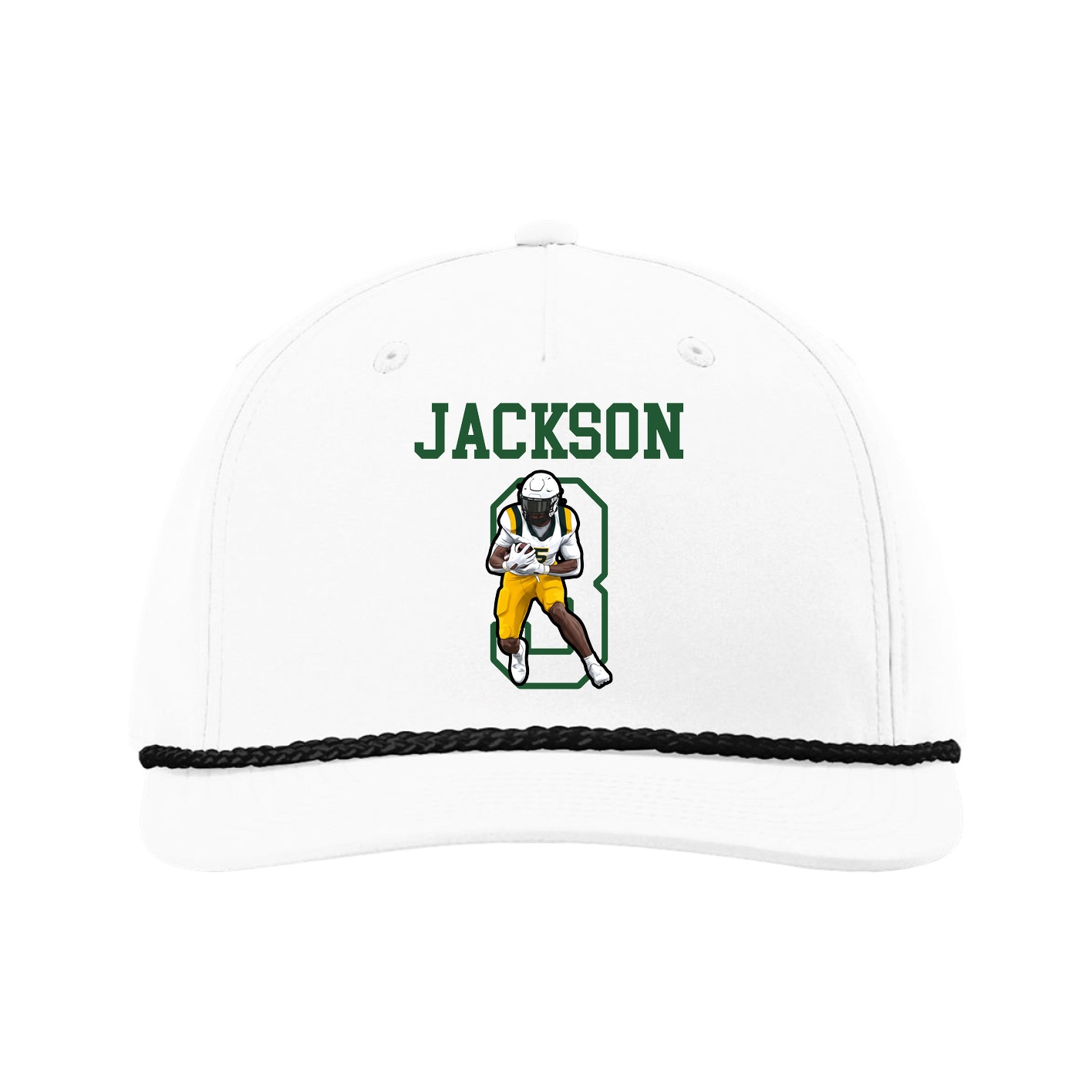 Five-Panel Classic Rope Cap — Shirsey in White