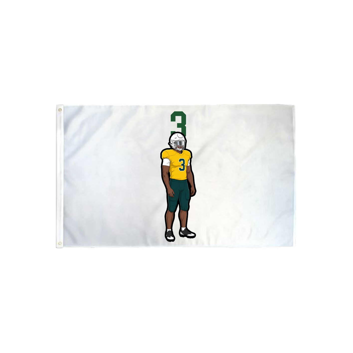 3x5 Flag — Number Top in Classic